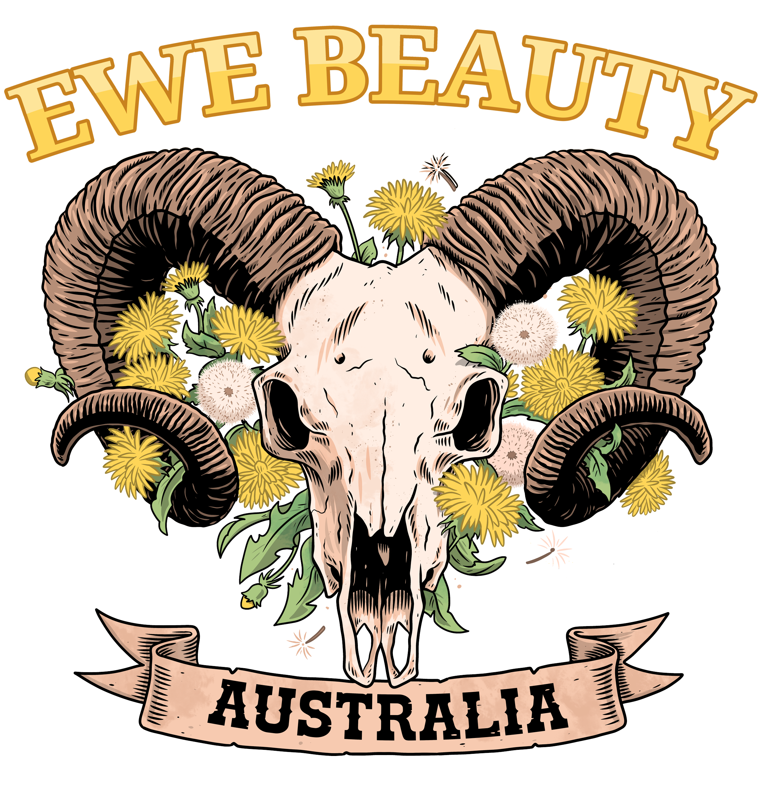 EB_RamDandelions_white-tee.png