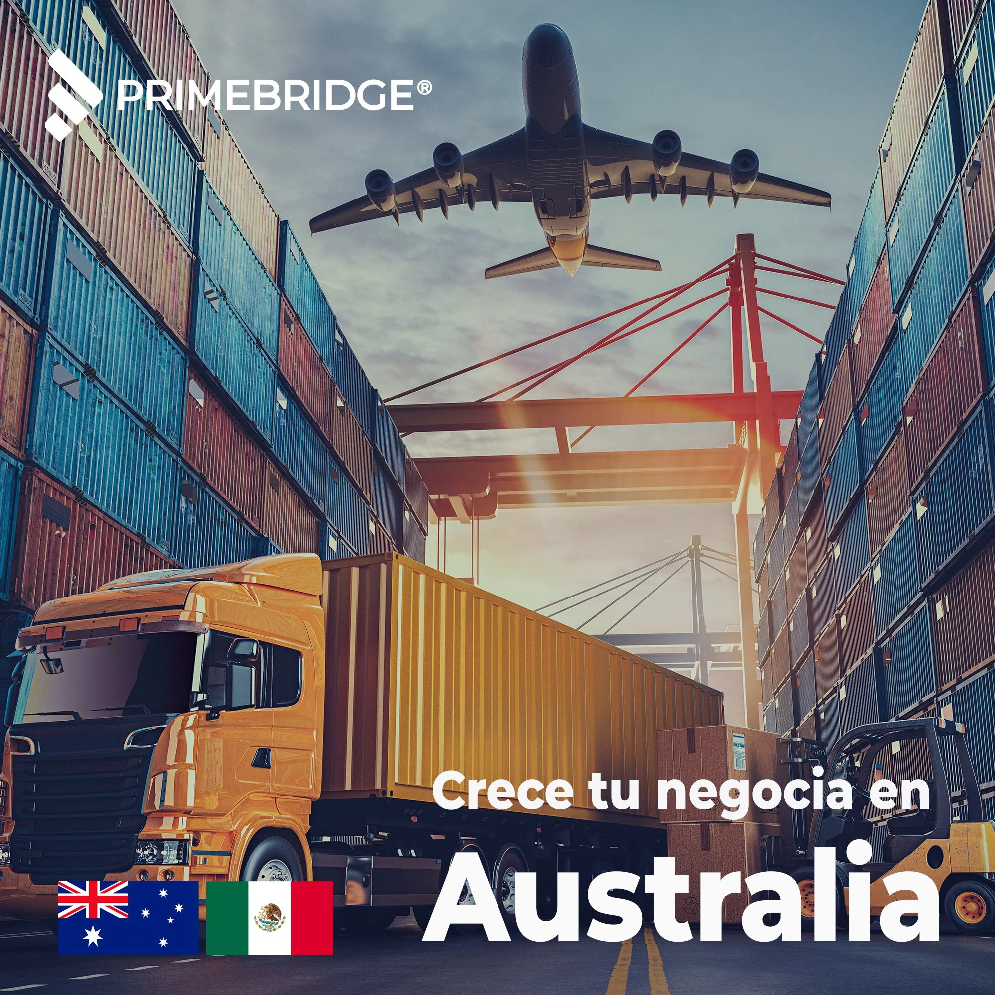 Lleva tus productos al otro lado del mundo. Exporta a Australia con nosotros.