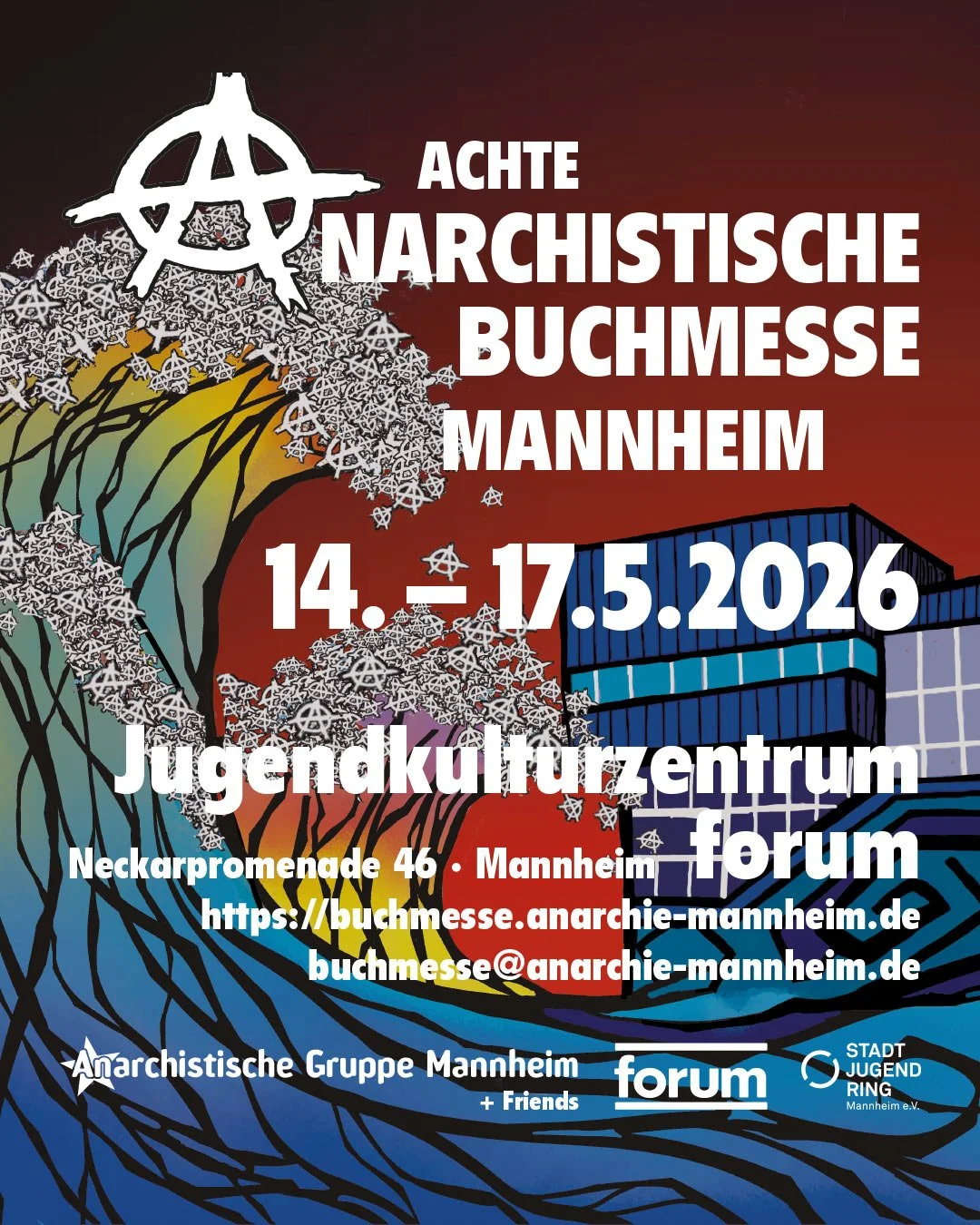 Achte Anarchistische Buchmesse Mannheim – Forum Mannheim, 14.05.2026