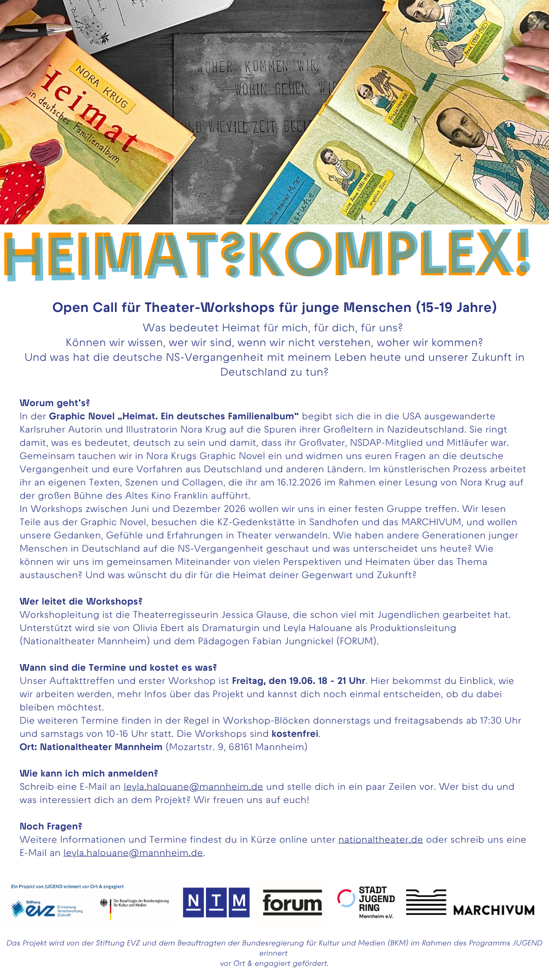 Heimatkomplex - Partizipatives Theater- und Erinnerungsprojekt zur NS-Geschichte – Forum Mannheim, 19.06.2026