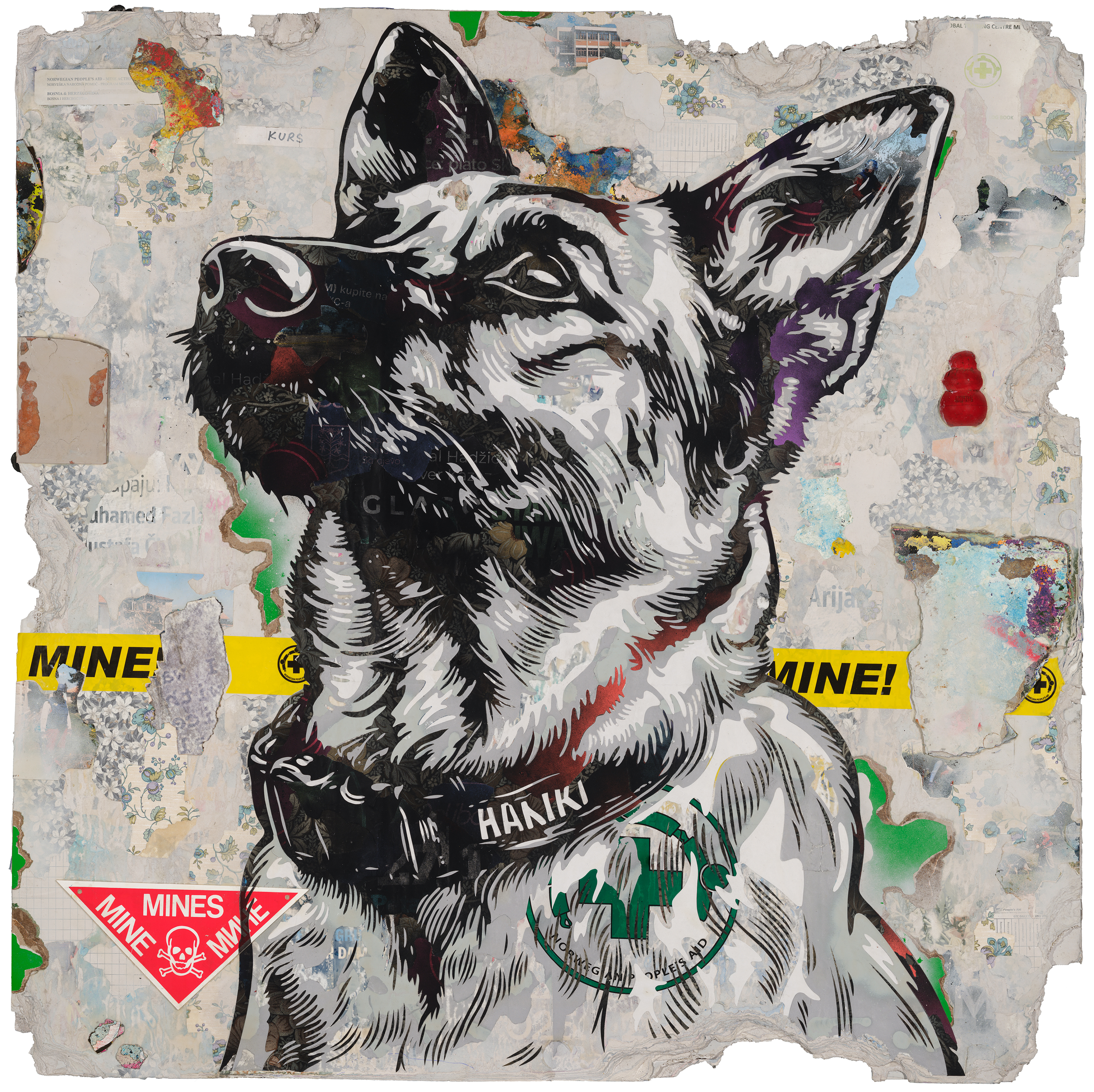  "Hanki" , 2025: 121x121 cm. Unique work