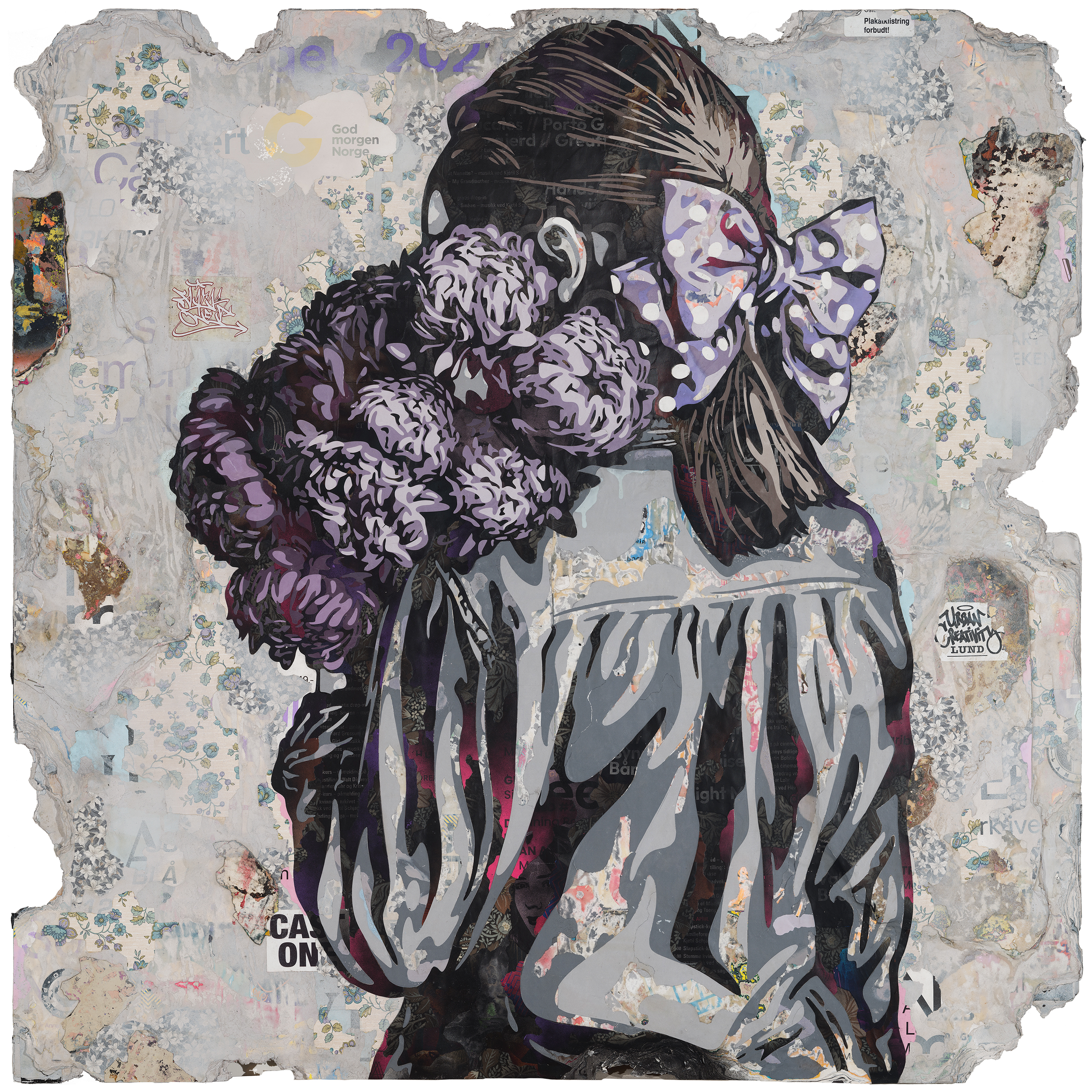  "Innerbloom" , 2025: 131x131 cm. Unique work