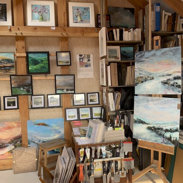 Artwork displayed in studio of Emma-Jayne Holmes