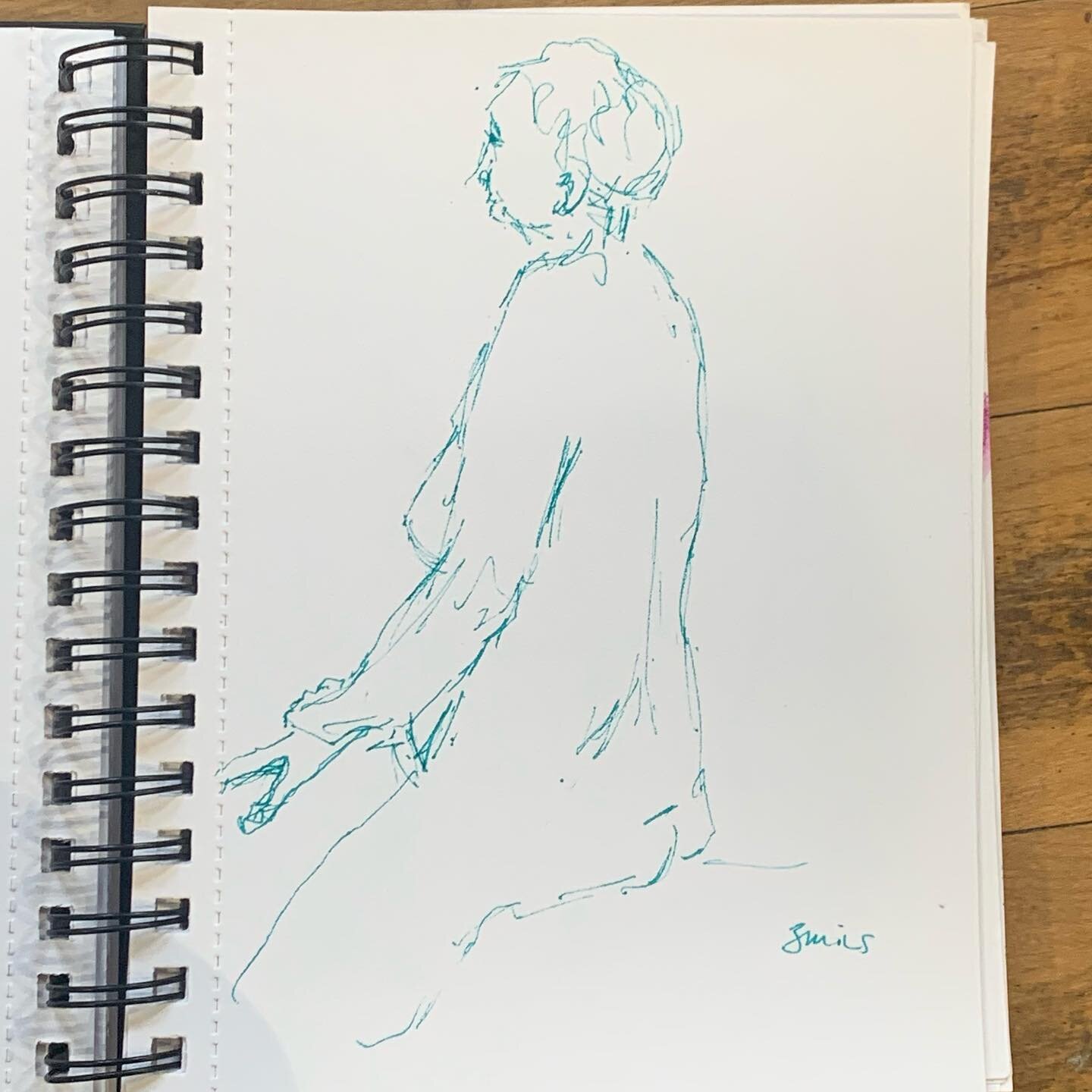 Monday morning life drawing at The Dory Gallery. #lifedrawing #observation #drawing #line #linequality