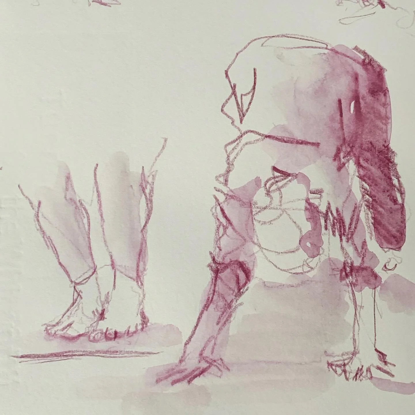 A real treat today, sketching at a wonderfully relaxing day yoga retreat. Host by 2 lovely and very skilled practitioners @janiedsut and Jill Blandford. They have created an indulgent space to relax and stretch the mind body and soul. I&rsquo;ve post