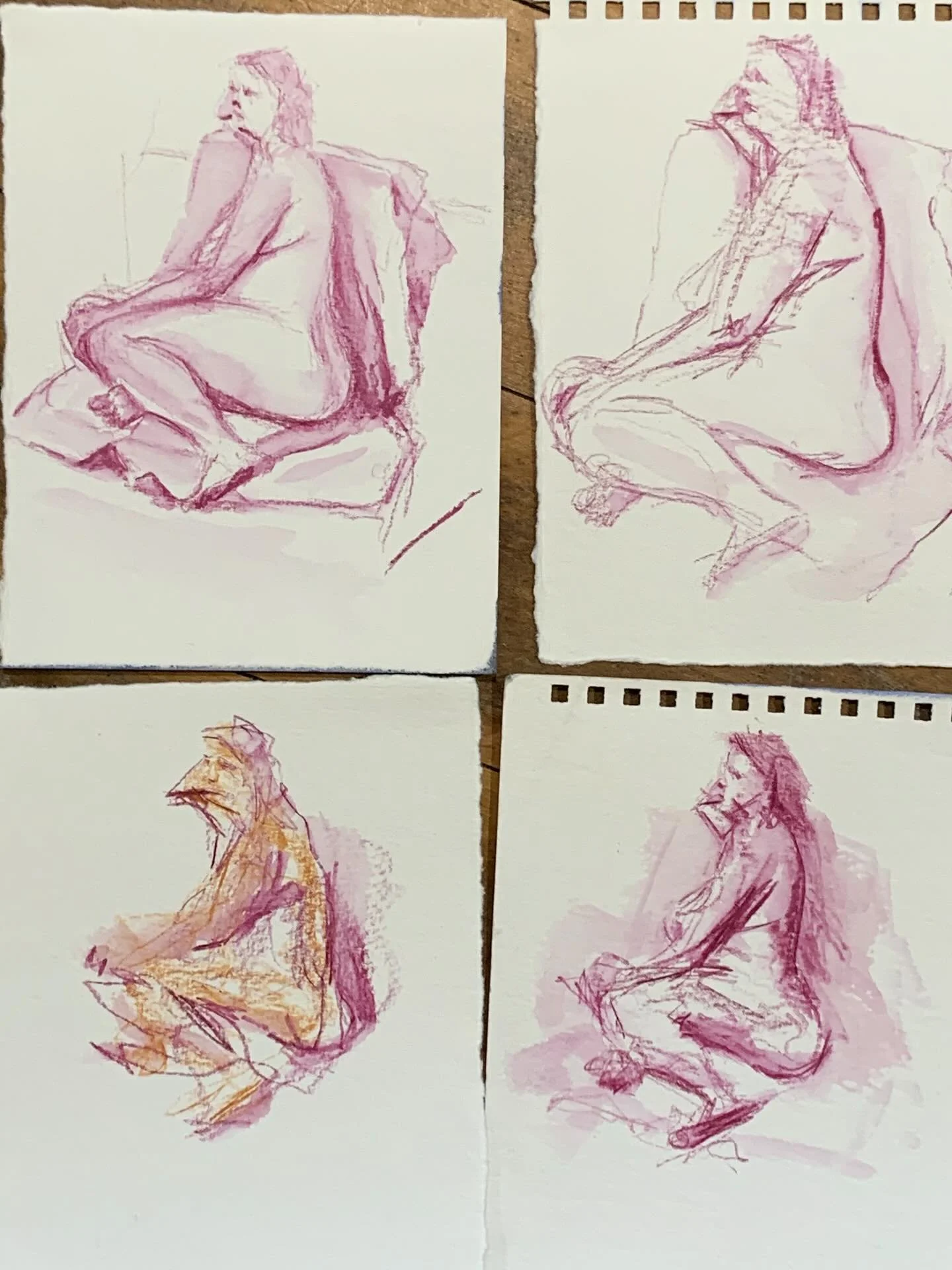 Although it was gloomy I got the bike out and had a great cycle to life drawing this morning. #lifedrawing @the_dory_gallery
