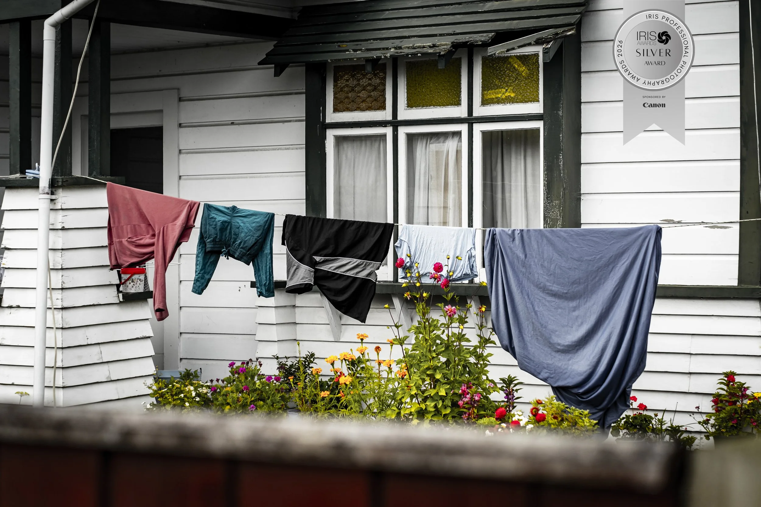 Printed on Ilford Textured Cotton Rag paper and window mounted. Silver award in the Landscape category.