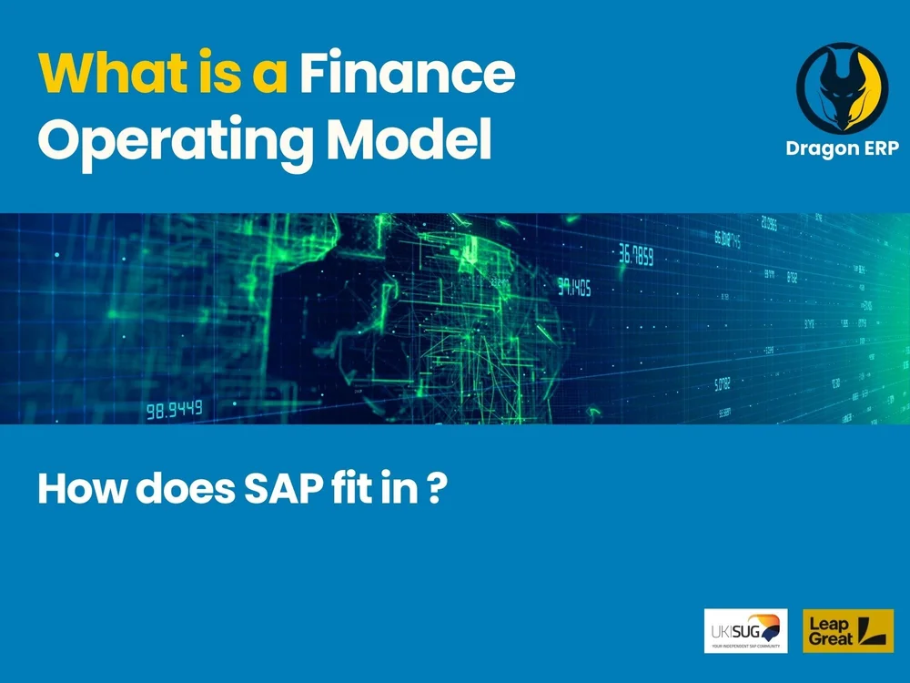 What is a Finance Target Operating Model (FinTom) and how does SAP fit ...