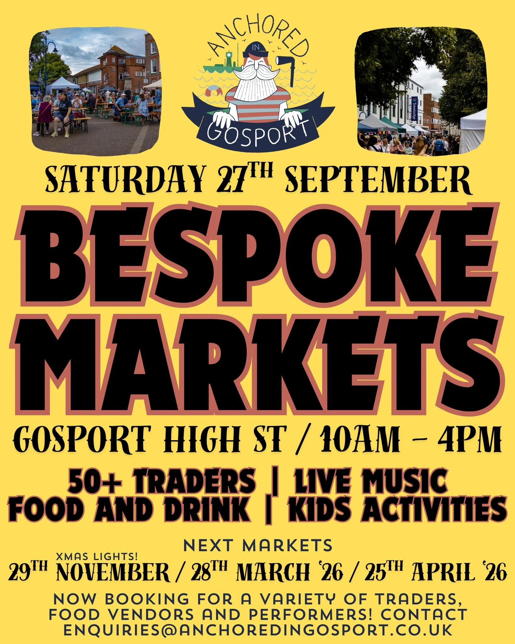 Looking for something fun to do today? Go pop down the high street and see what all the fuss is about with the Bespoke Markets!