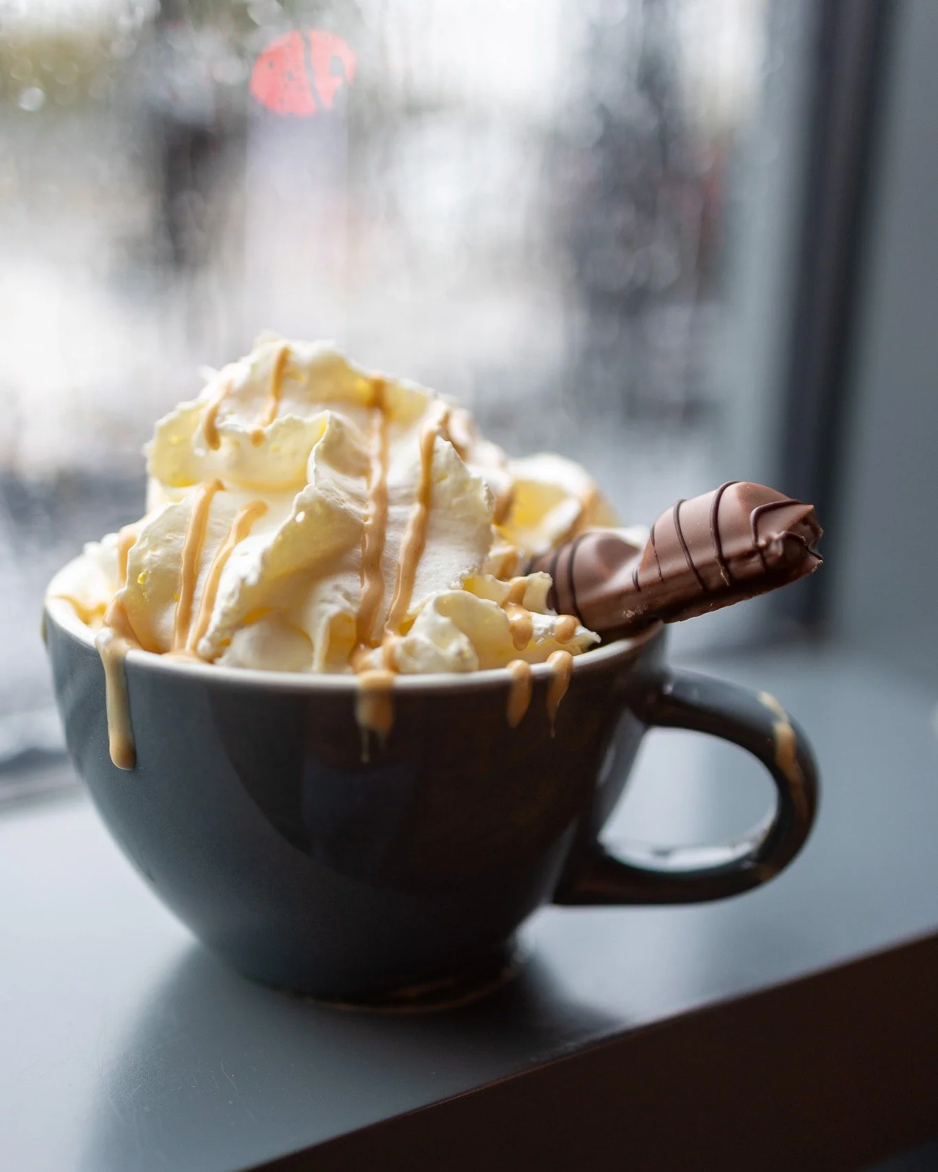 Sure, you knew we had, an award winning Yorkshire Pudding Wrap...Well, my mum said she would give it a gold sticker, so that counts right...

BUT! Did you know that we also have a new slinky range of Christmas Drinks?! 

- Stroopwaffle Latte
- Toffee