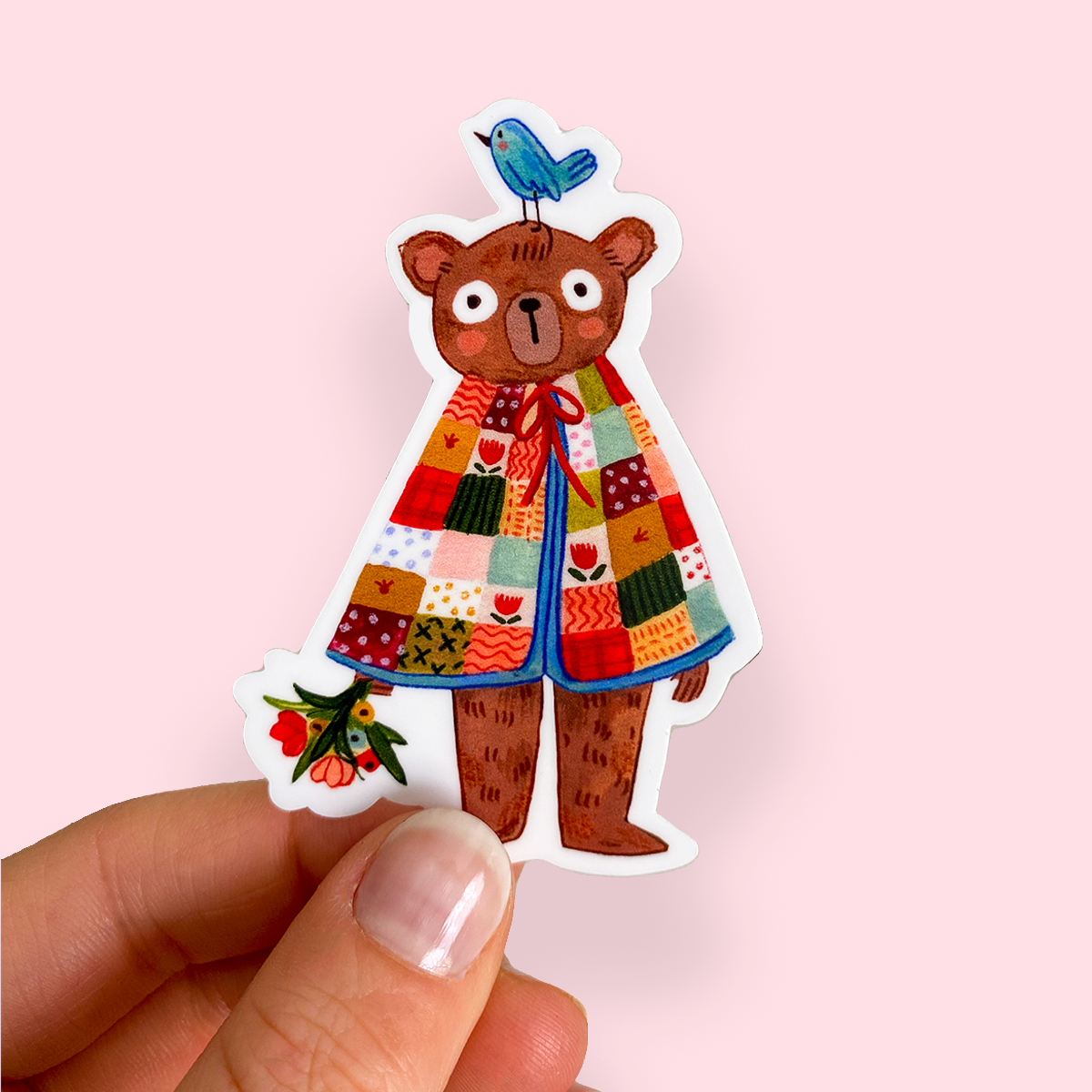 Spring Bear — Vinyl Sticker