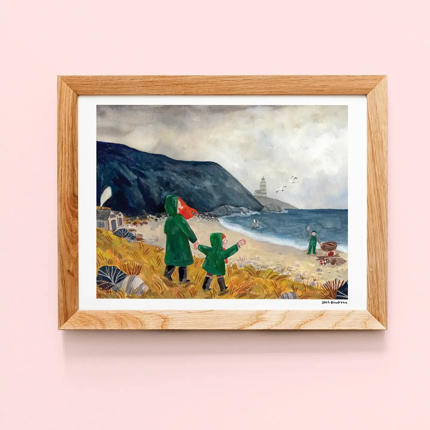 Farewell by the sea — Art print