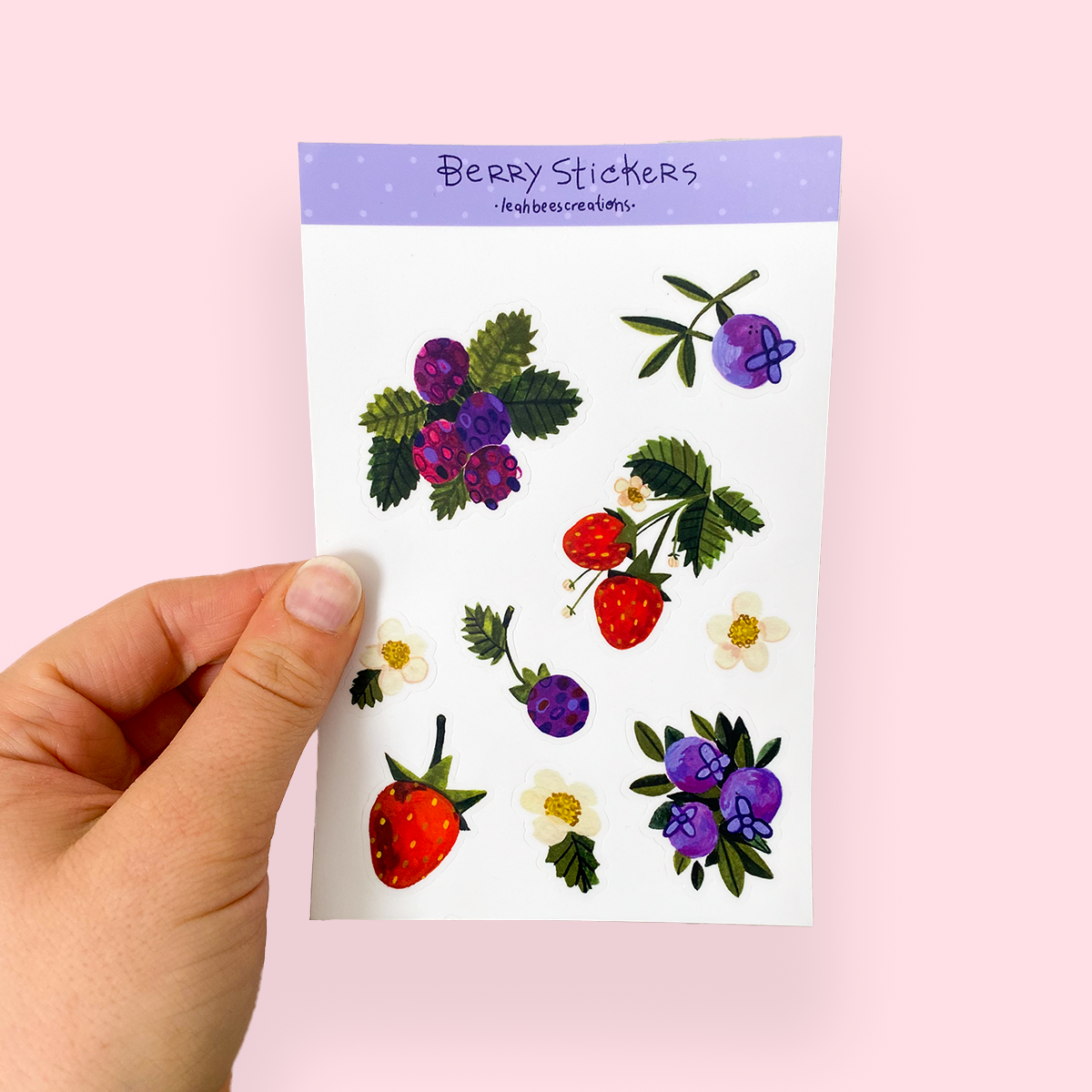 Summer Berries — Vinyl sticker sheet