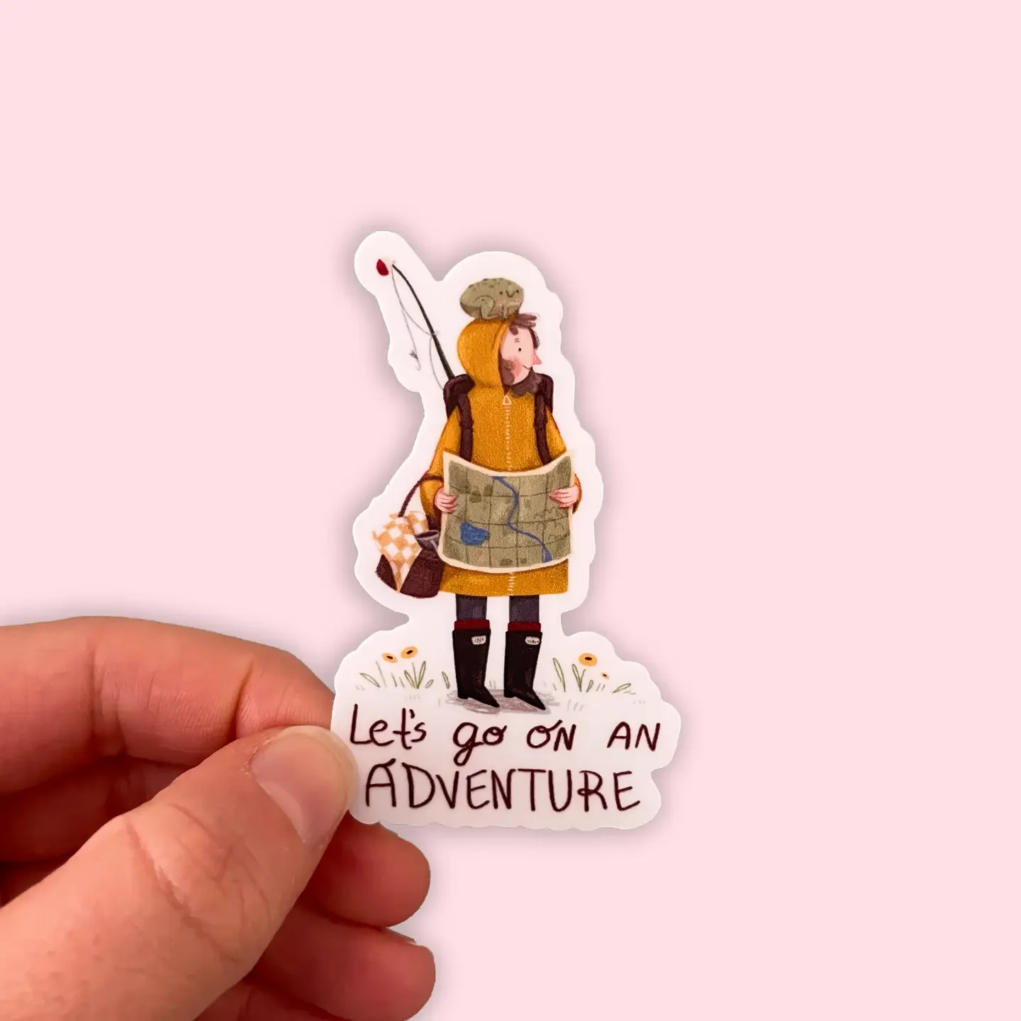 Let's go on an adventure  — Vinyl sticker