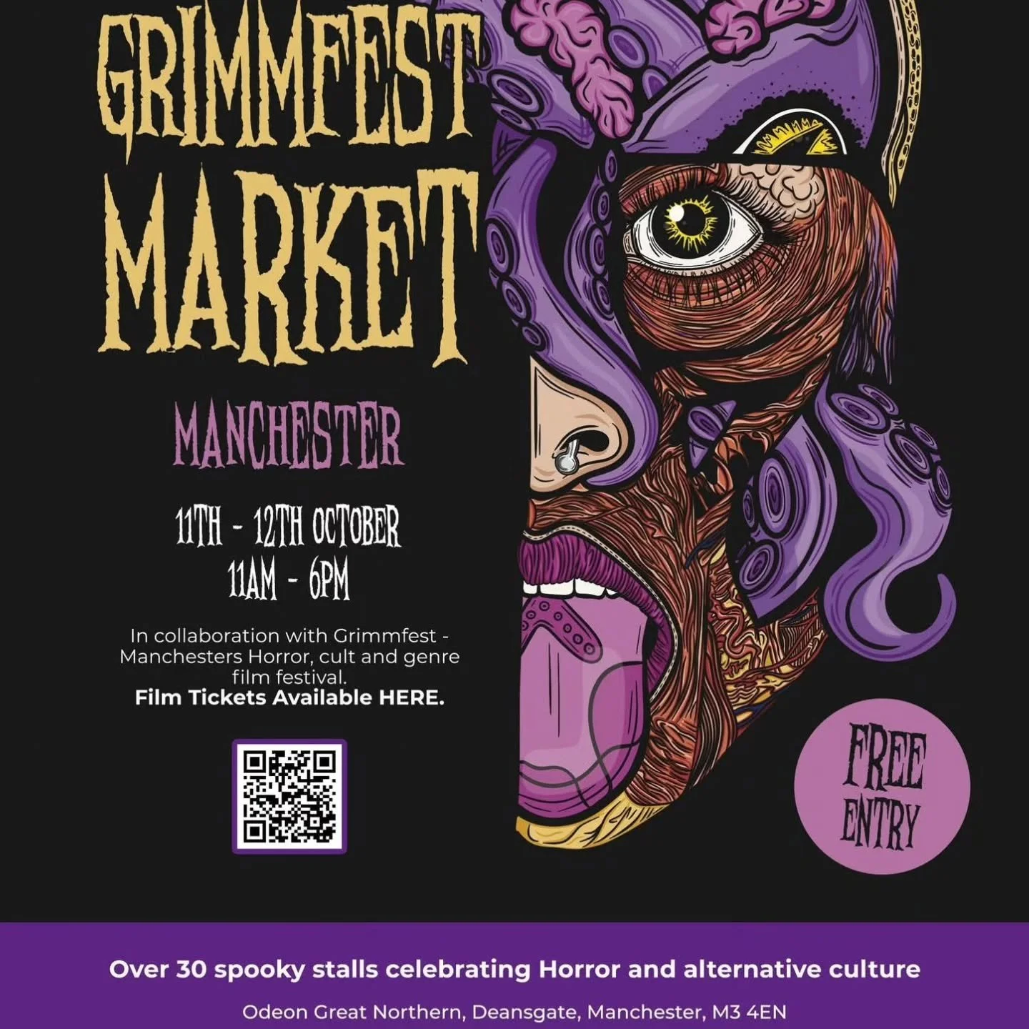 Catch us at Grimmfest Market this weekend!
11th - 12th October 
11am - 6pm 
Odeon, Deansgate, Manchester, M34EN

#market #Alternative #Grimmfest #gothic #horror #spooky #Halloween #Manchester #mcr #northernquarter