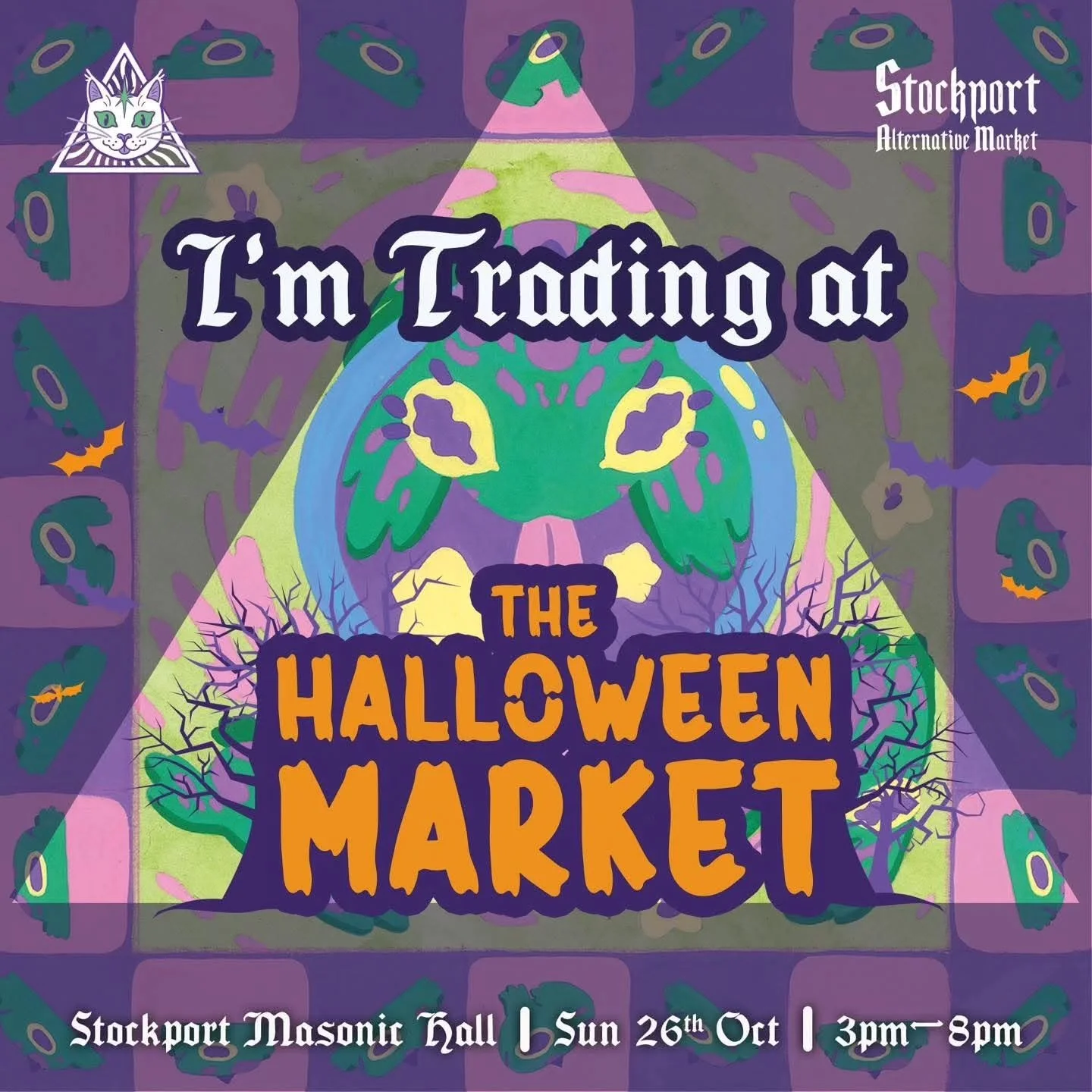 Catch us at the Halloween Market at Stockport Masonic Hall this Sunday! 🦇
#Market #Gothic #Witchcraft #Alternative #Stockport #Halloween