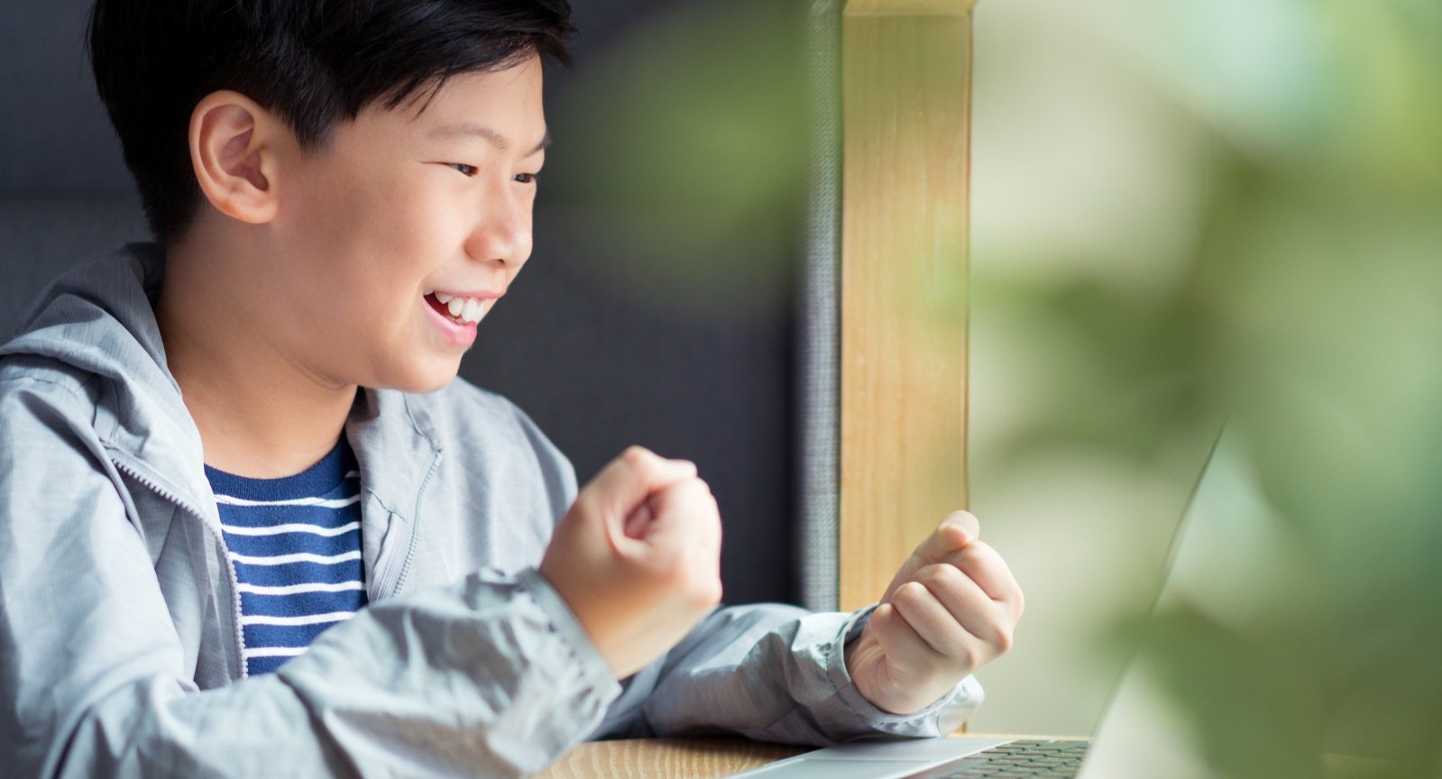 homeschooling boy studying