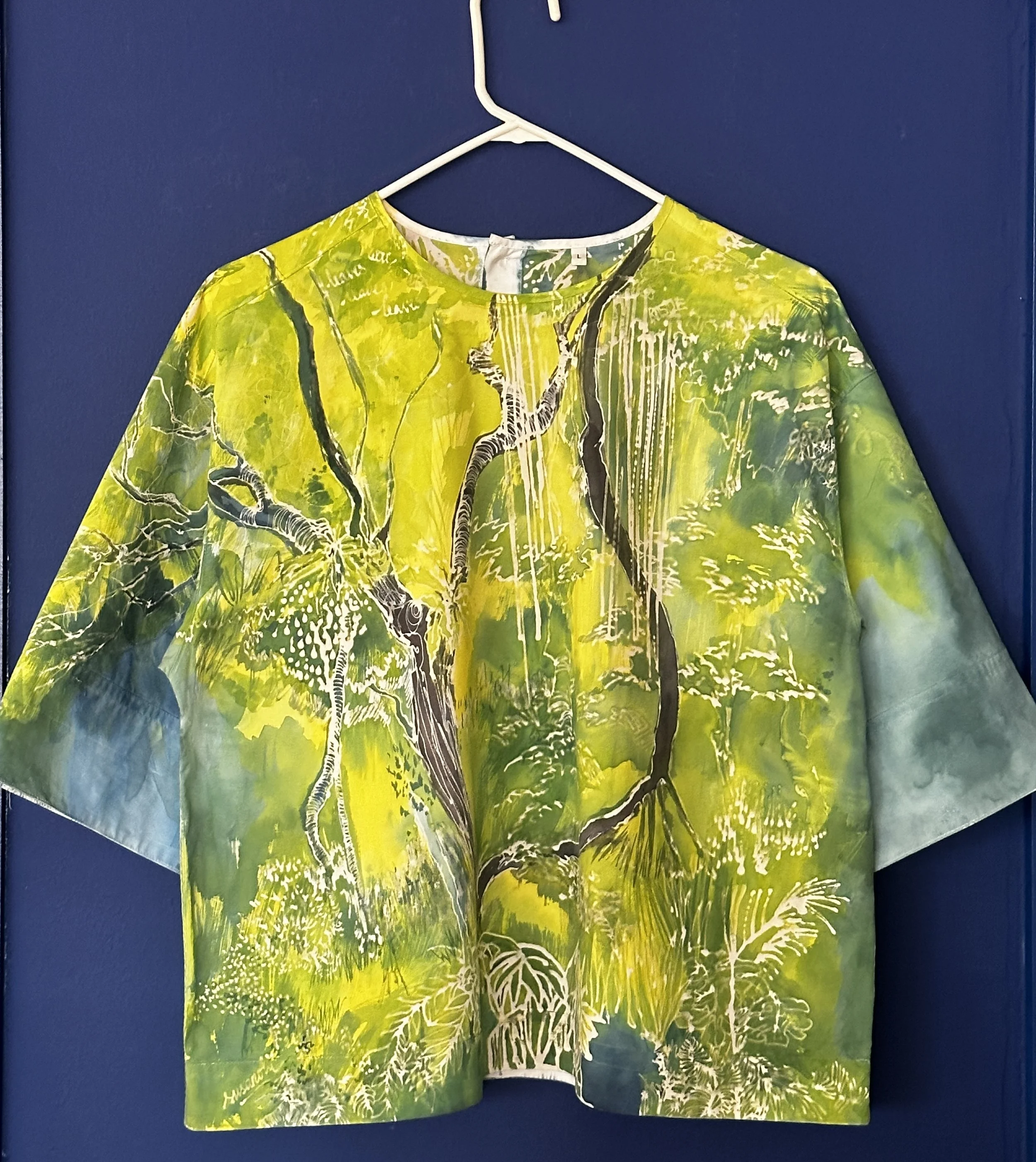 I am a tree too, Batik painting on Muji. 100 % Cotton. 2026.jpg