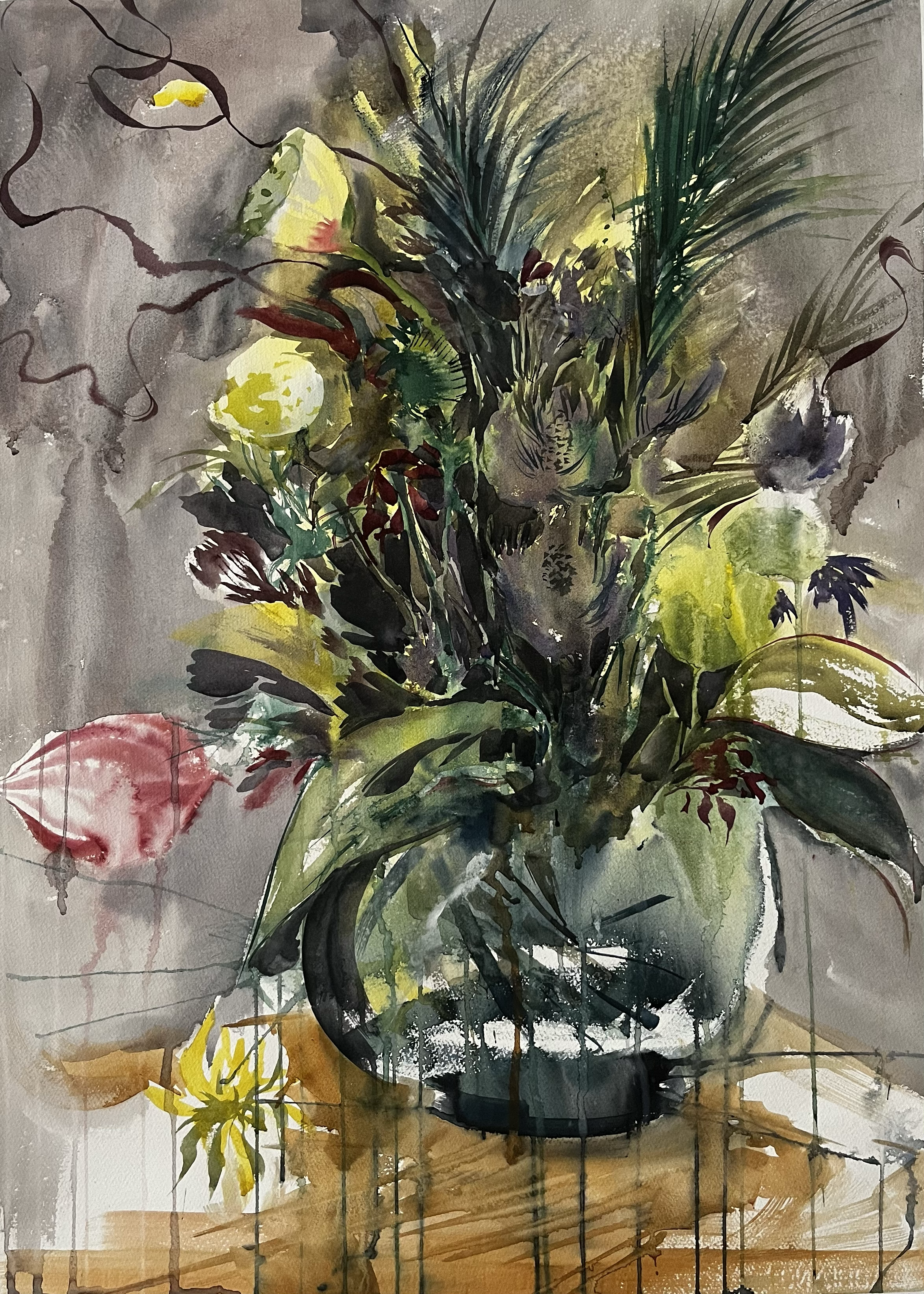 76 x 55 cm

Painted live at Broadcast Asia in 2023. This semi abstract floral series presents paradoxes of colours, done in a moody cinematic palette of Fight Club, the 1999 movie by David Fincher.