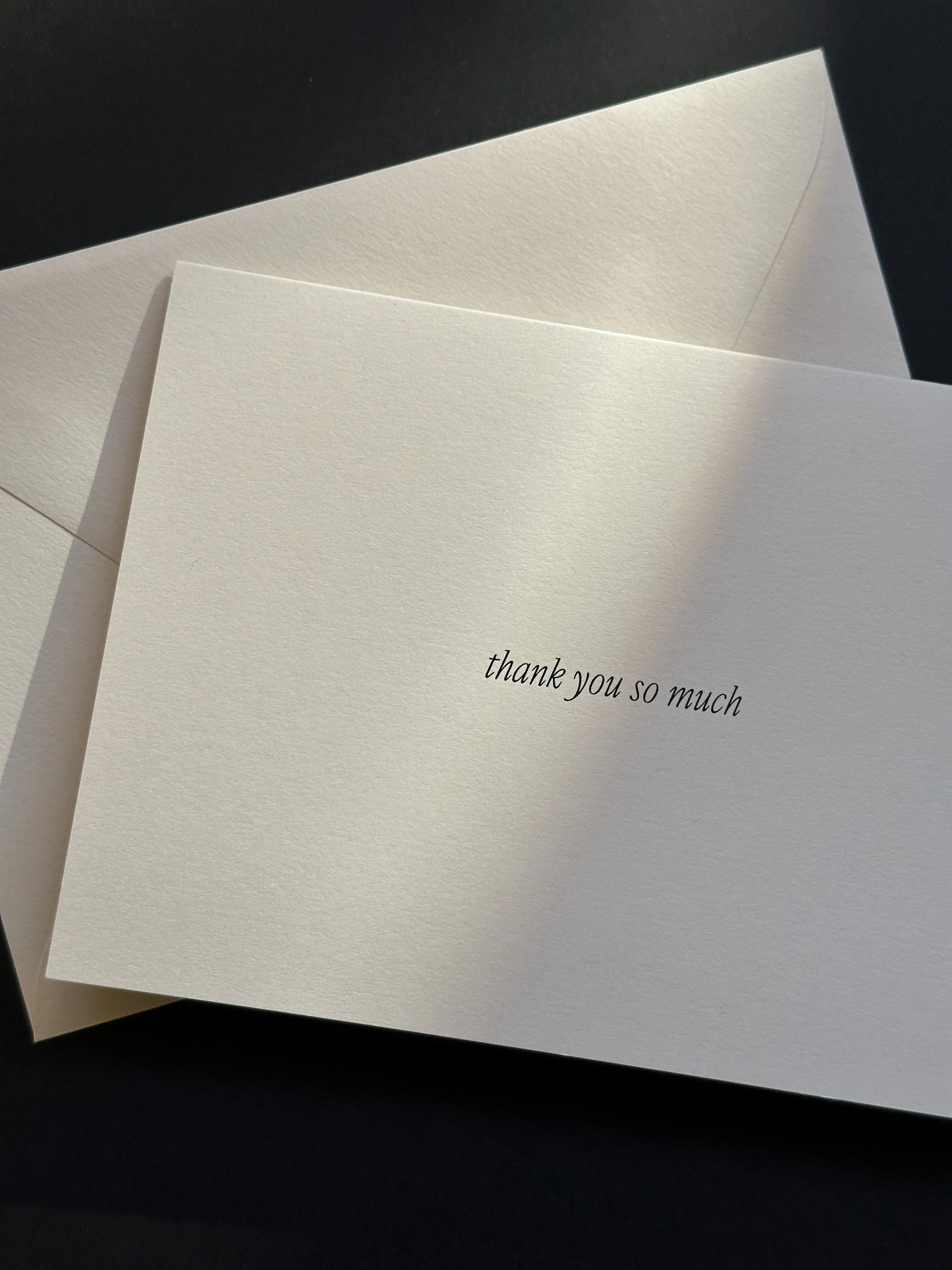 THANK YOU SO MUCH CARD