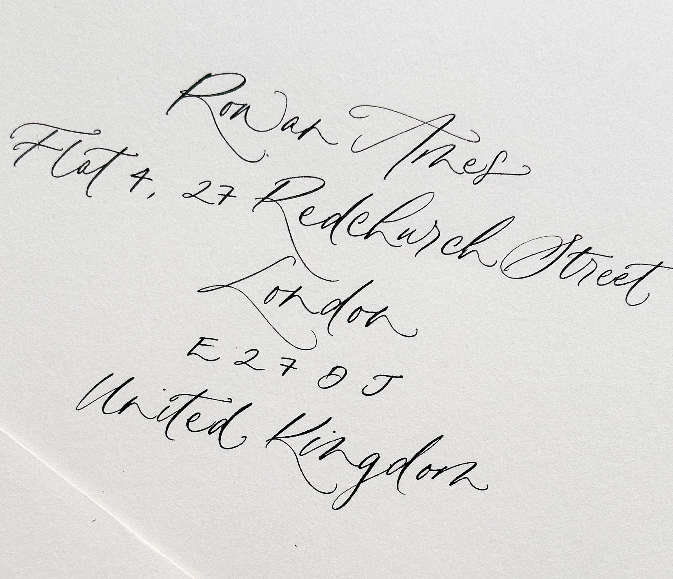 Envelope Calligraphy Add-On