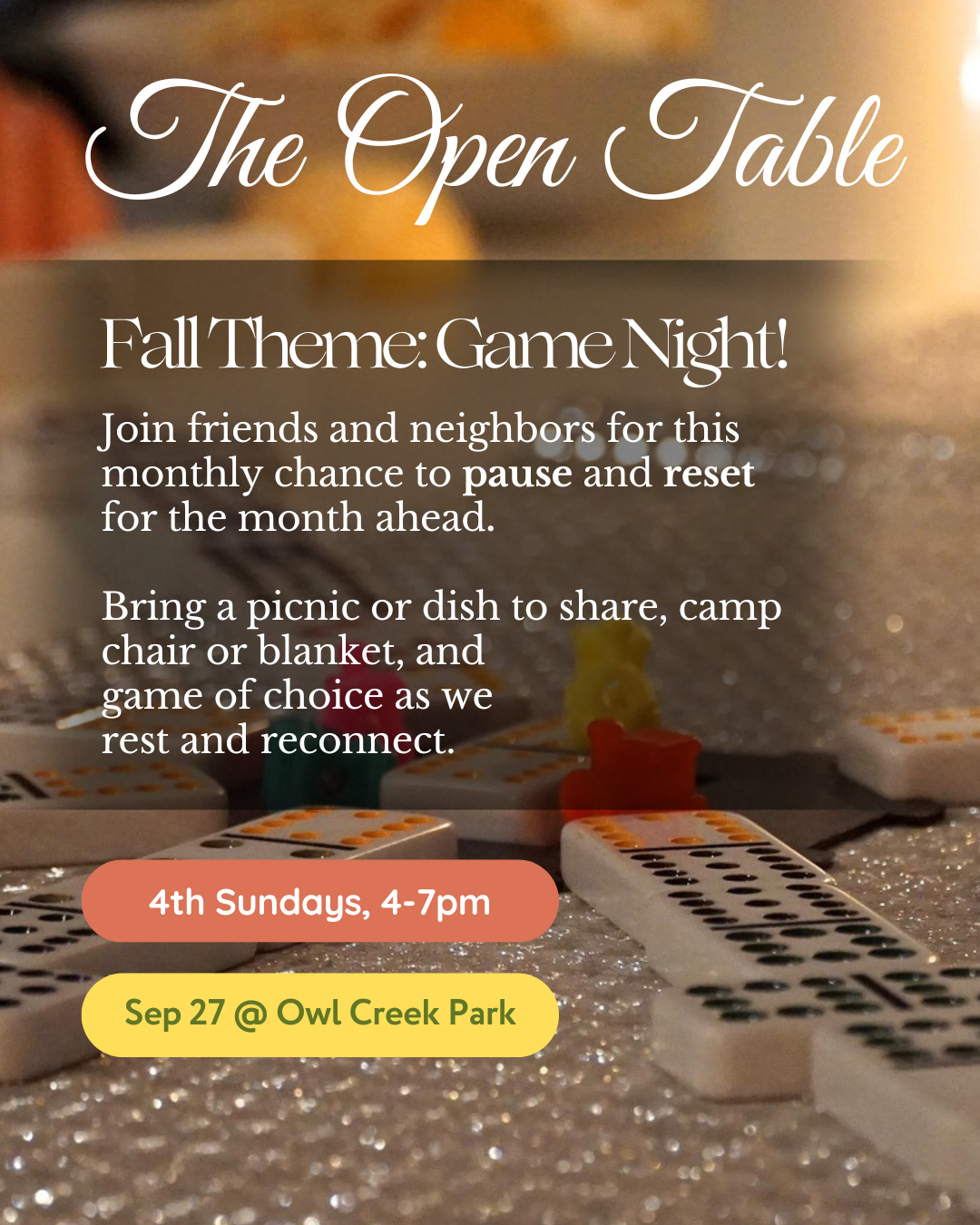 The Open Table: Monthly Community Gathering