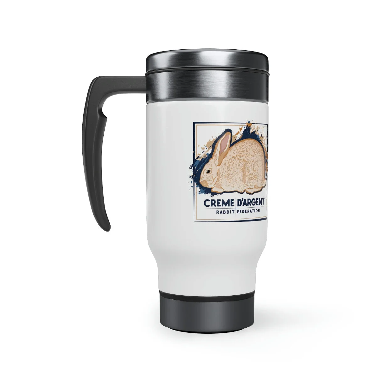 CDRF - Stainless Steel Travel Mug with Handle, 14oz