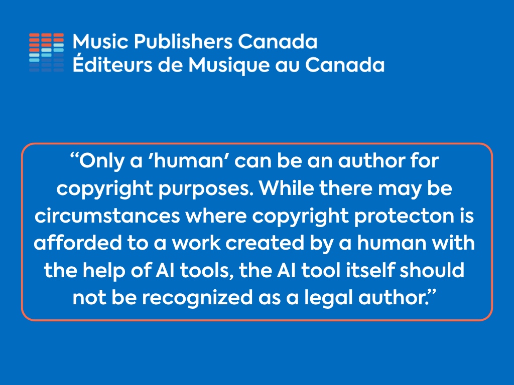 Music Publishers Canada Intervenes in Landmark Federal Court Case on AI and Copyright