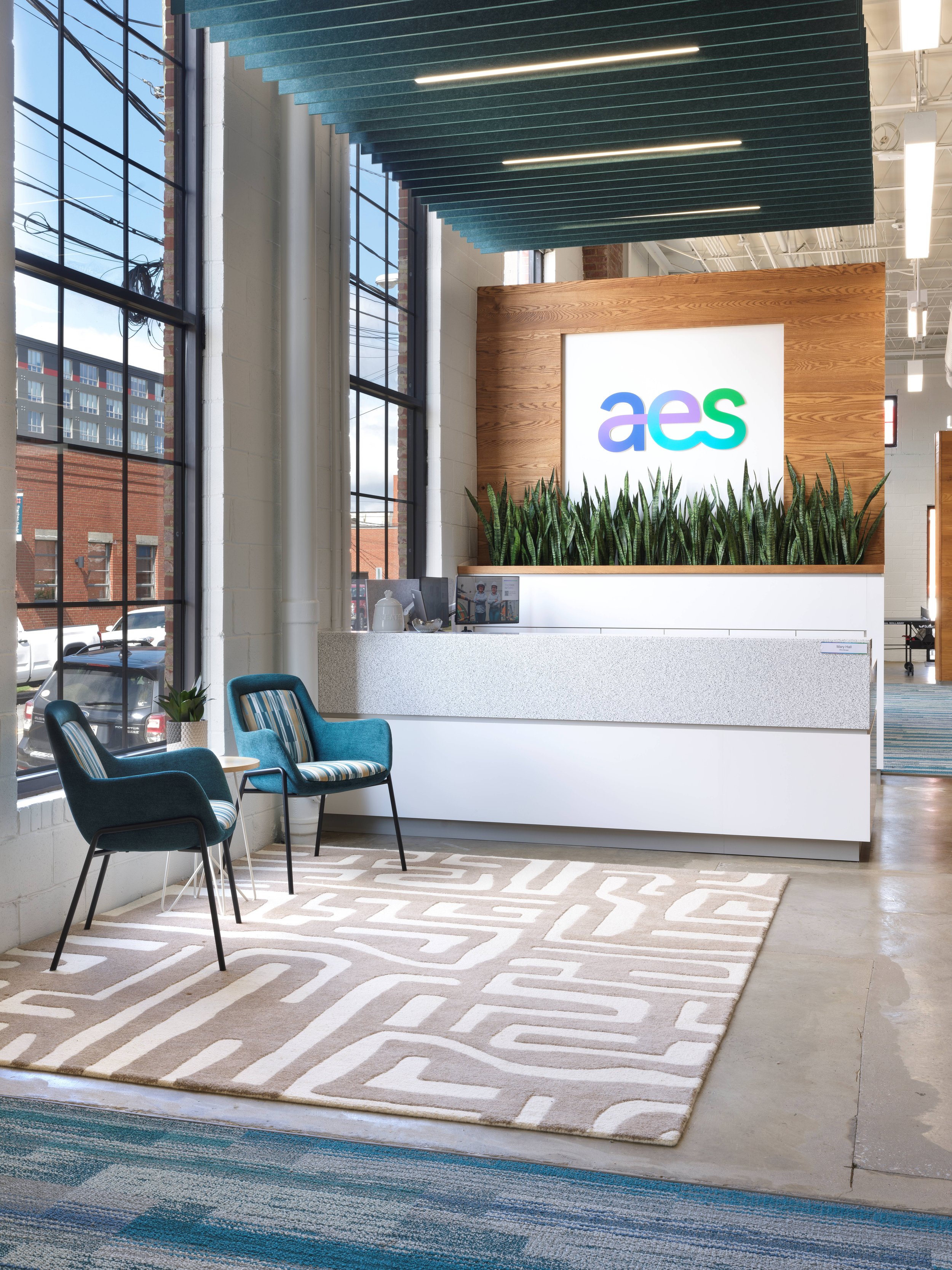 AES Clean Energy interior from smbw, a Richmond architecture and design firm.