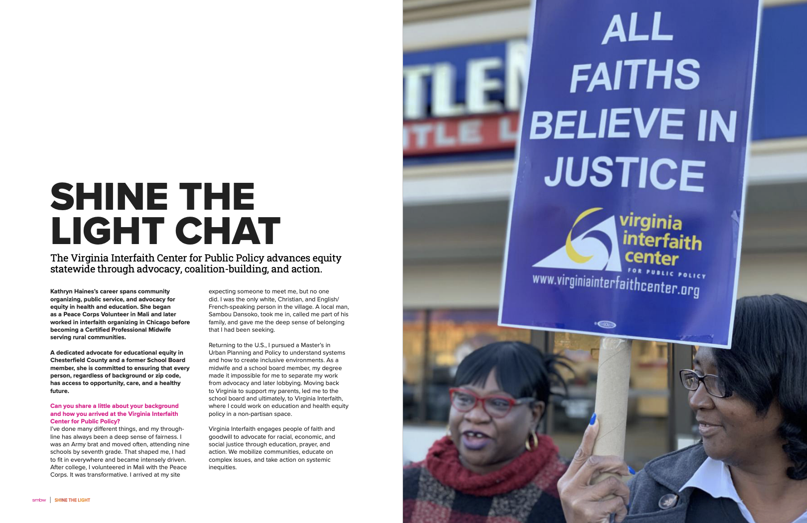 The Virginia Interfaith Center for Public Policy advances equity statewide through advocacy, coalition-building, and action.