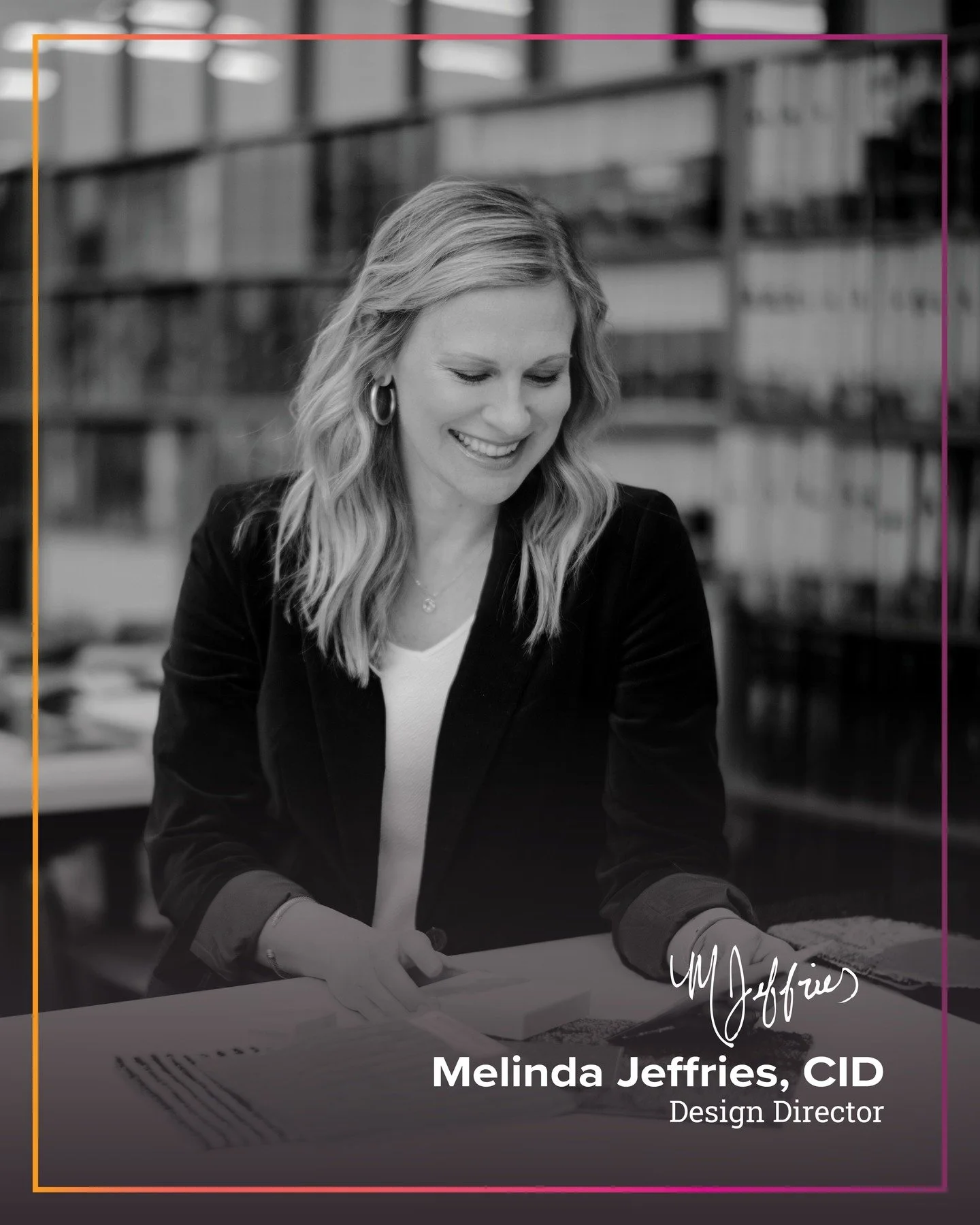 This month we&rsquo;re celebrating Design Director Melinda Jeffries&rsquo; anniversary with the studio!⁠ 

Melinda's extensive knowledge, coupled with an innate ability to merge aesthetics with functionality, has been instrumental to the success of s