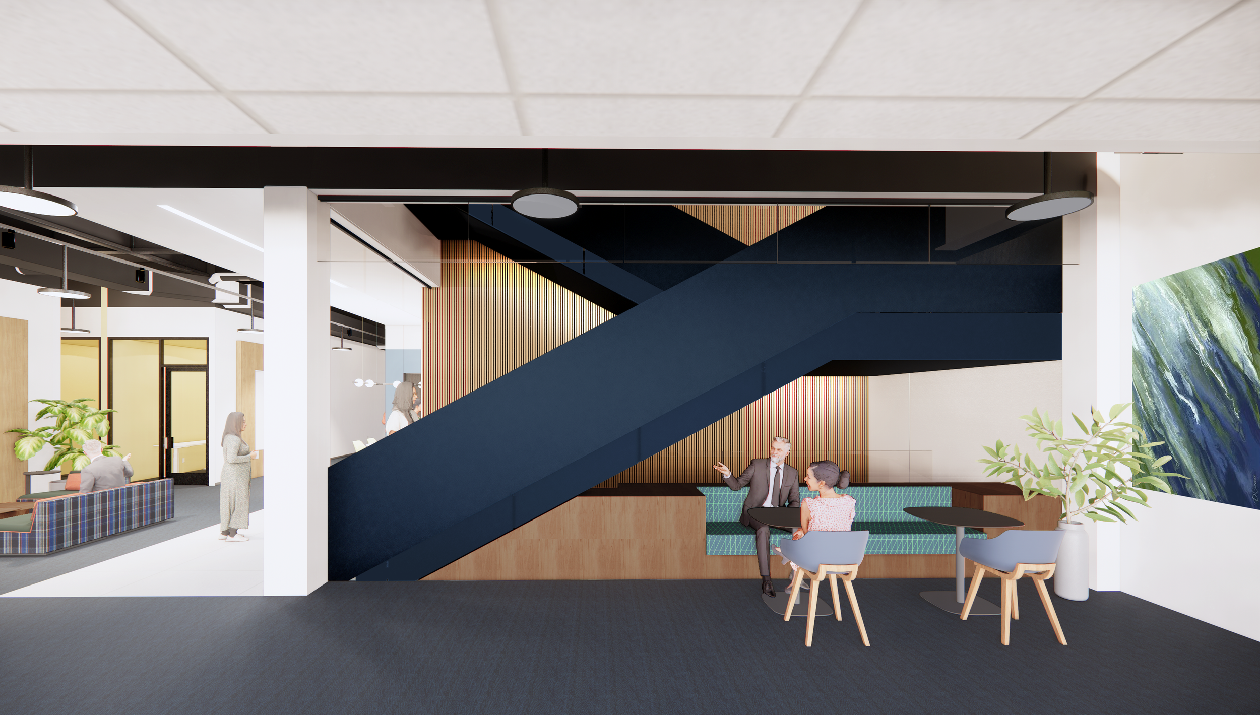 Richmond architecture and interior design firm SMBW's design for VPM's new Richmond headquarters.