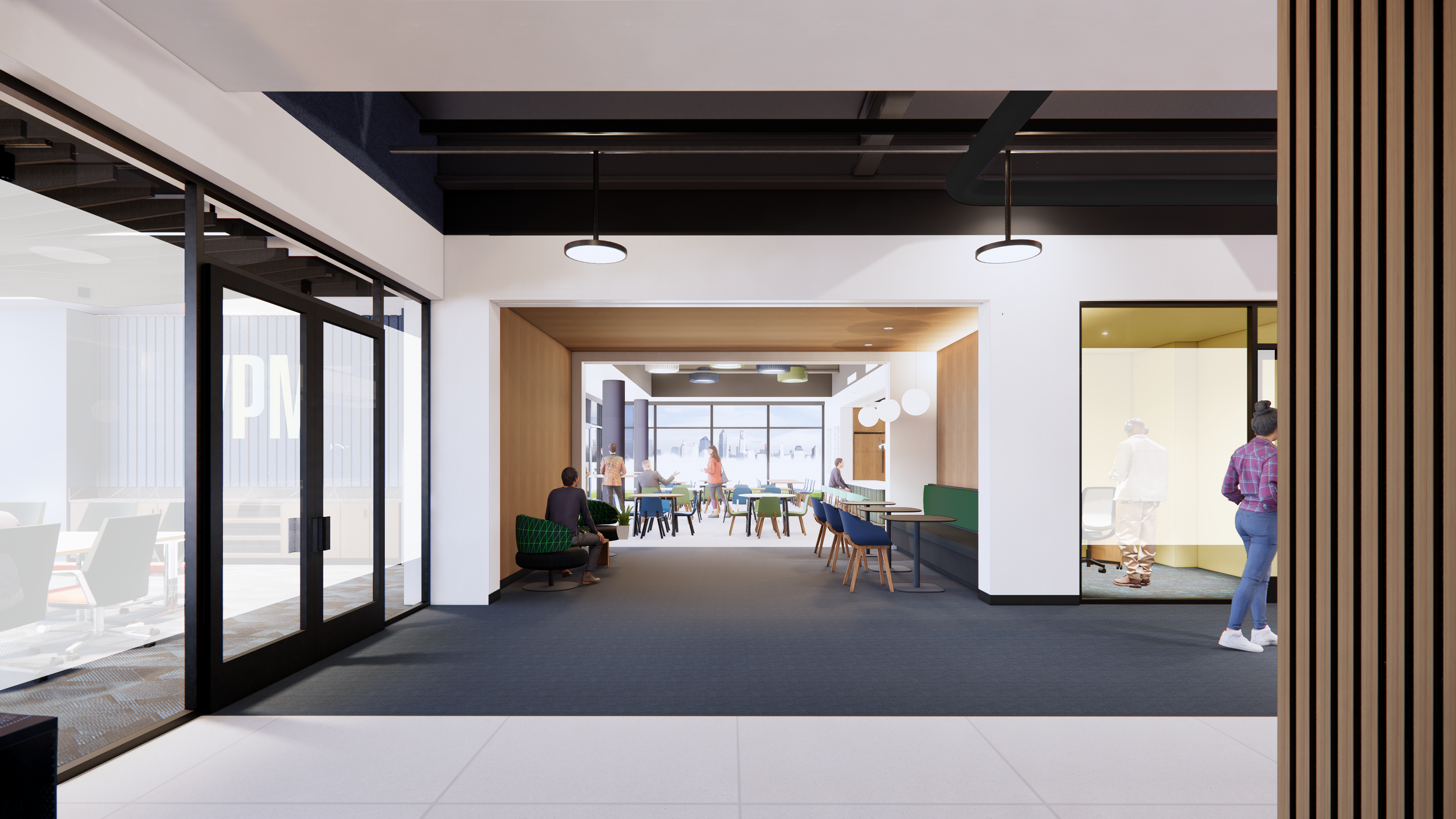 Richmond architecture and interior design firm SMBW's design for VPM's new Richmond headquarters.