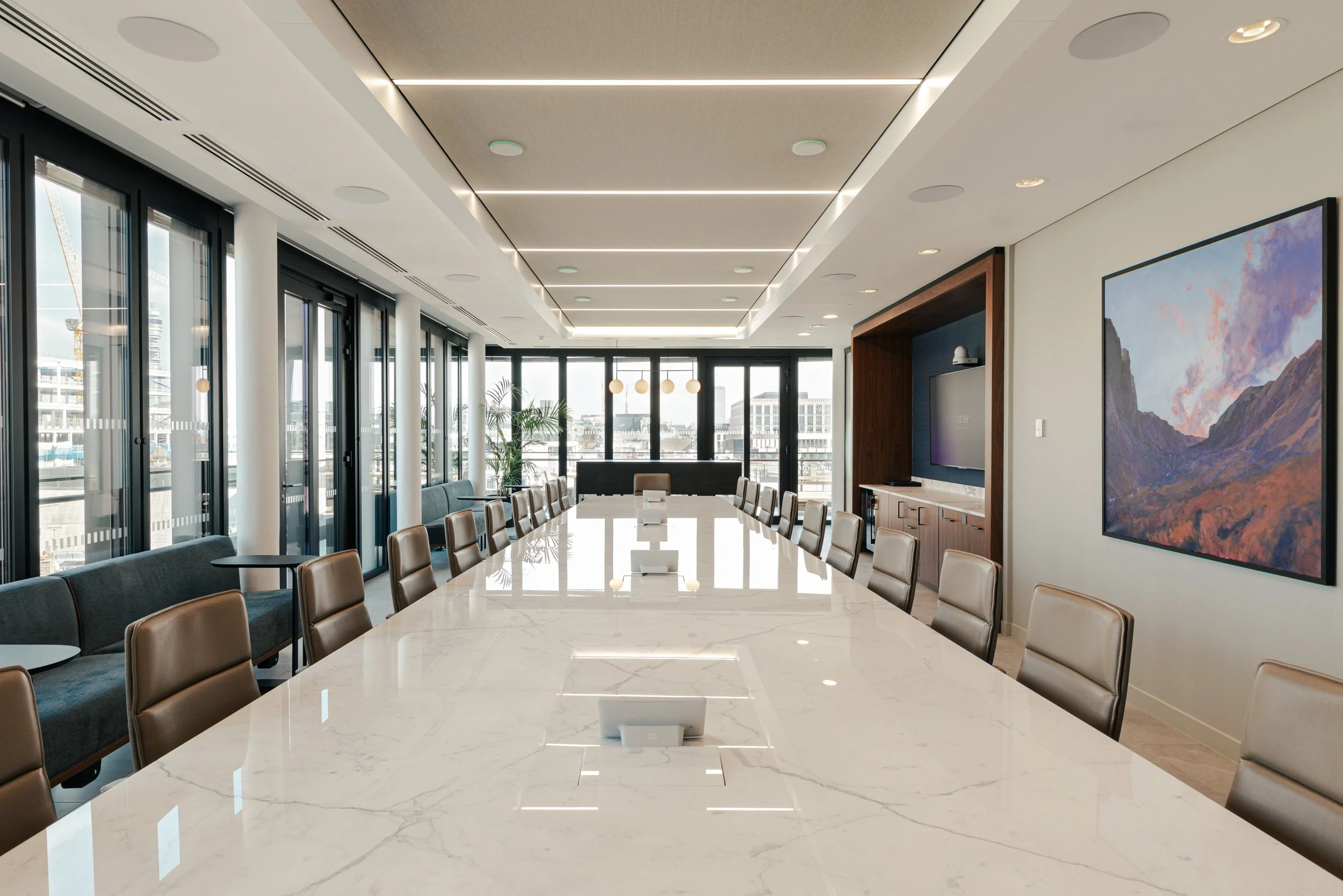 Richmond architecture and interior design firm SMBW's design for a London Investment Bank office.
