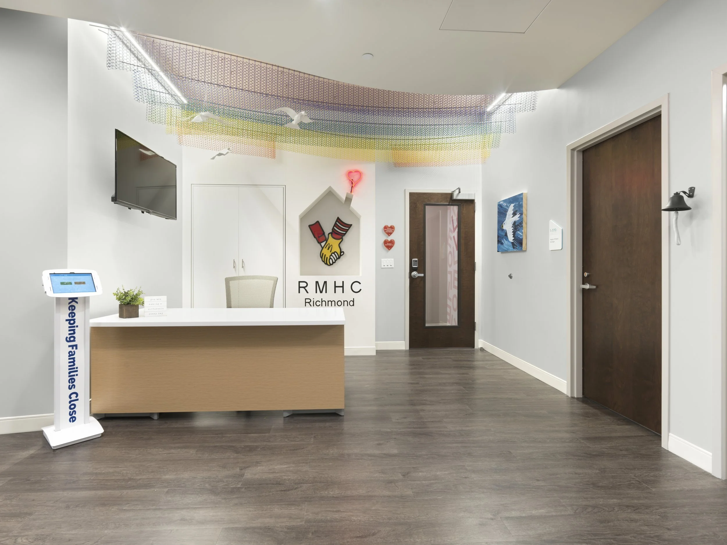 Richmond architecture and interior design firm SMBW's design for Ronald McDonald House Charities of Richmond's In-Hospital Suite
