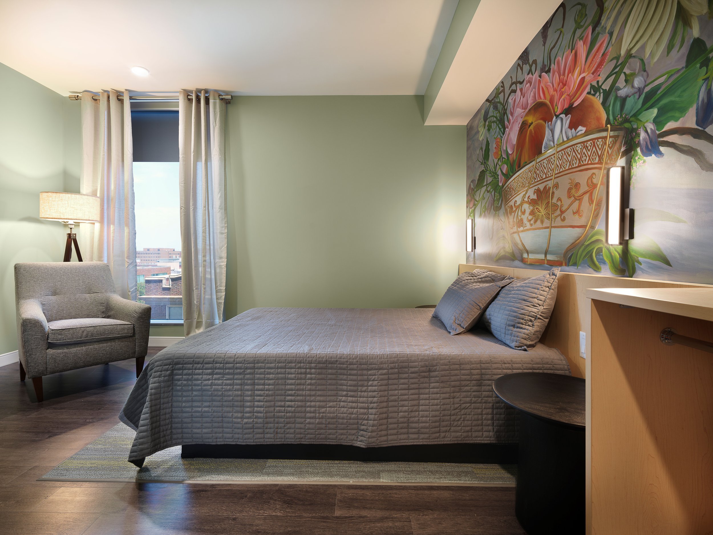 Richmond architecture and interior design firm SMBW's design for Ronald McDonald House Charities of Richmond's In-Hospital Suite