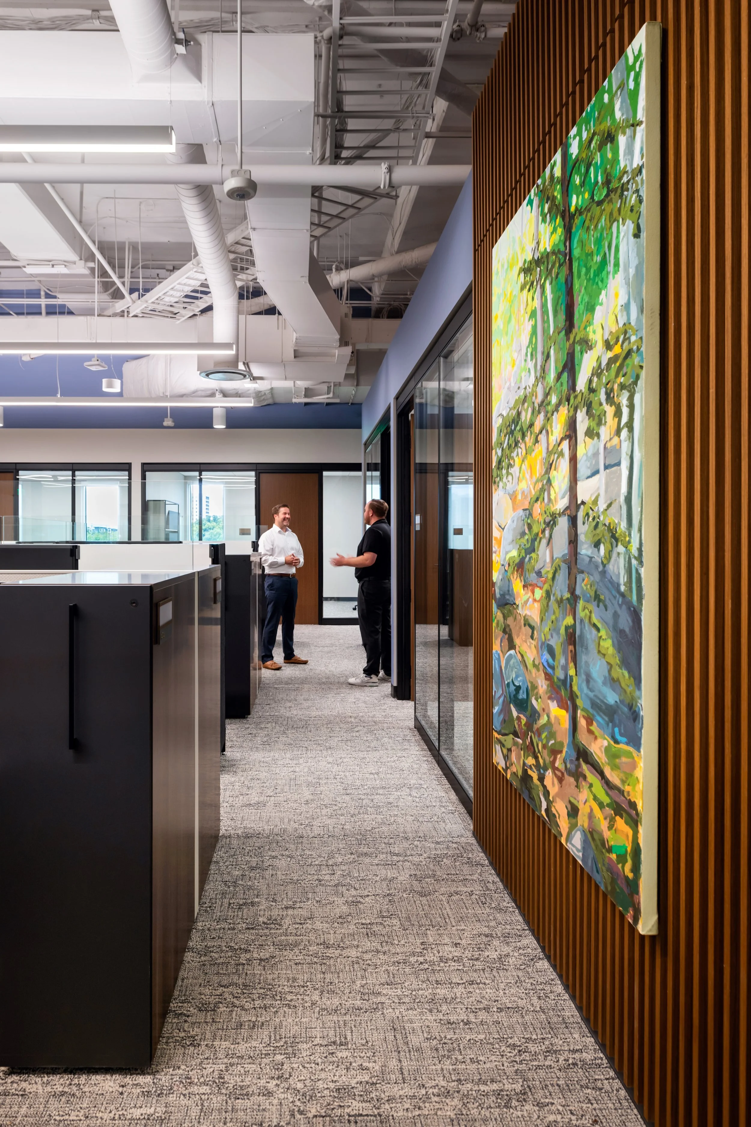 Richmond architecture and interior design firm SMBW's design for an Investment Bank firm.