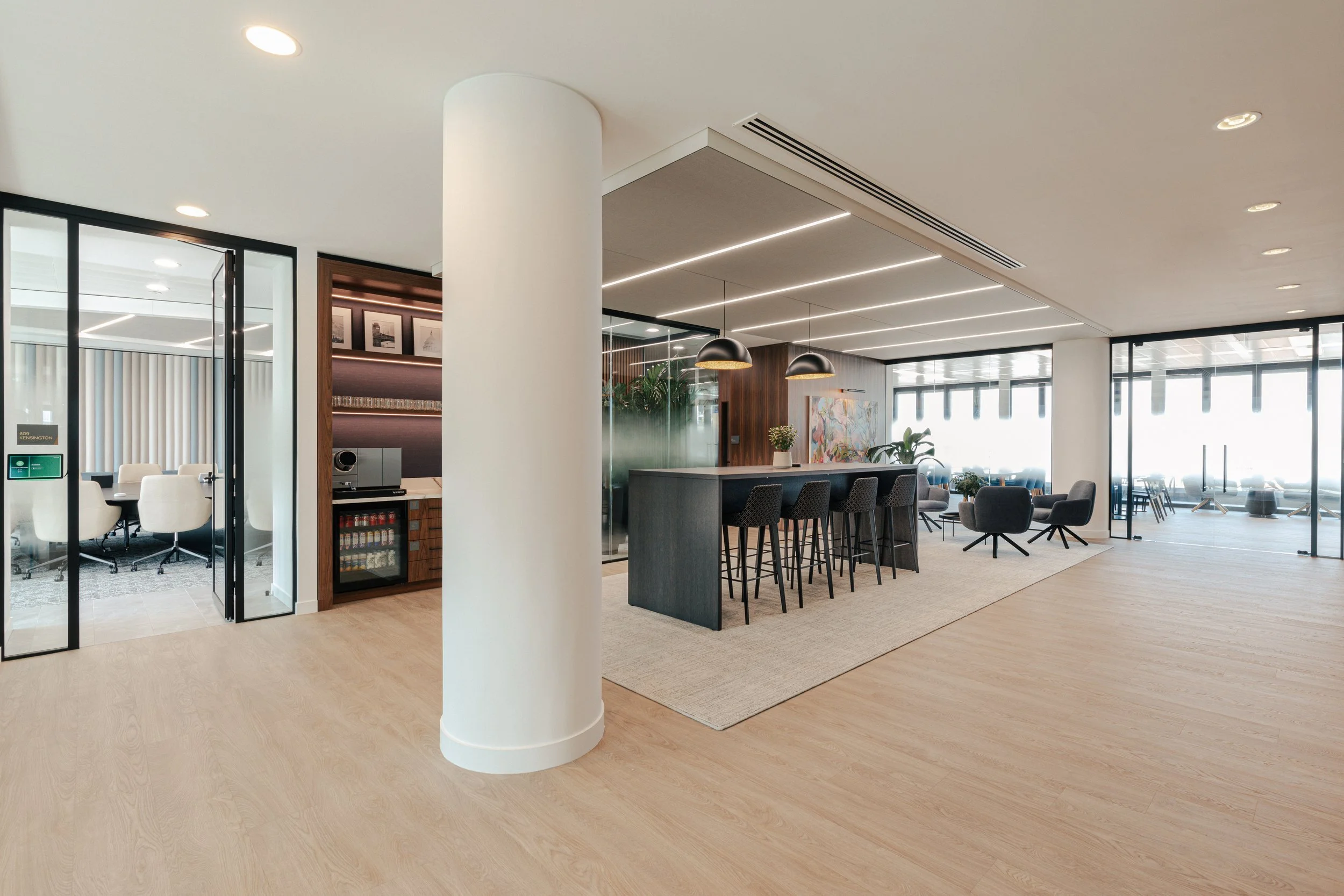 Richmond architecture and interior design firm SMBW's design for a London Investment Bank office.