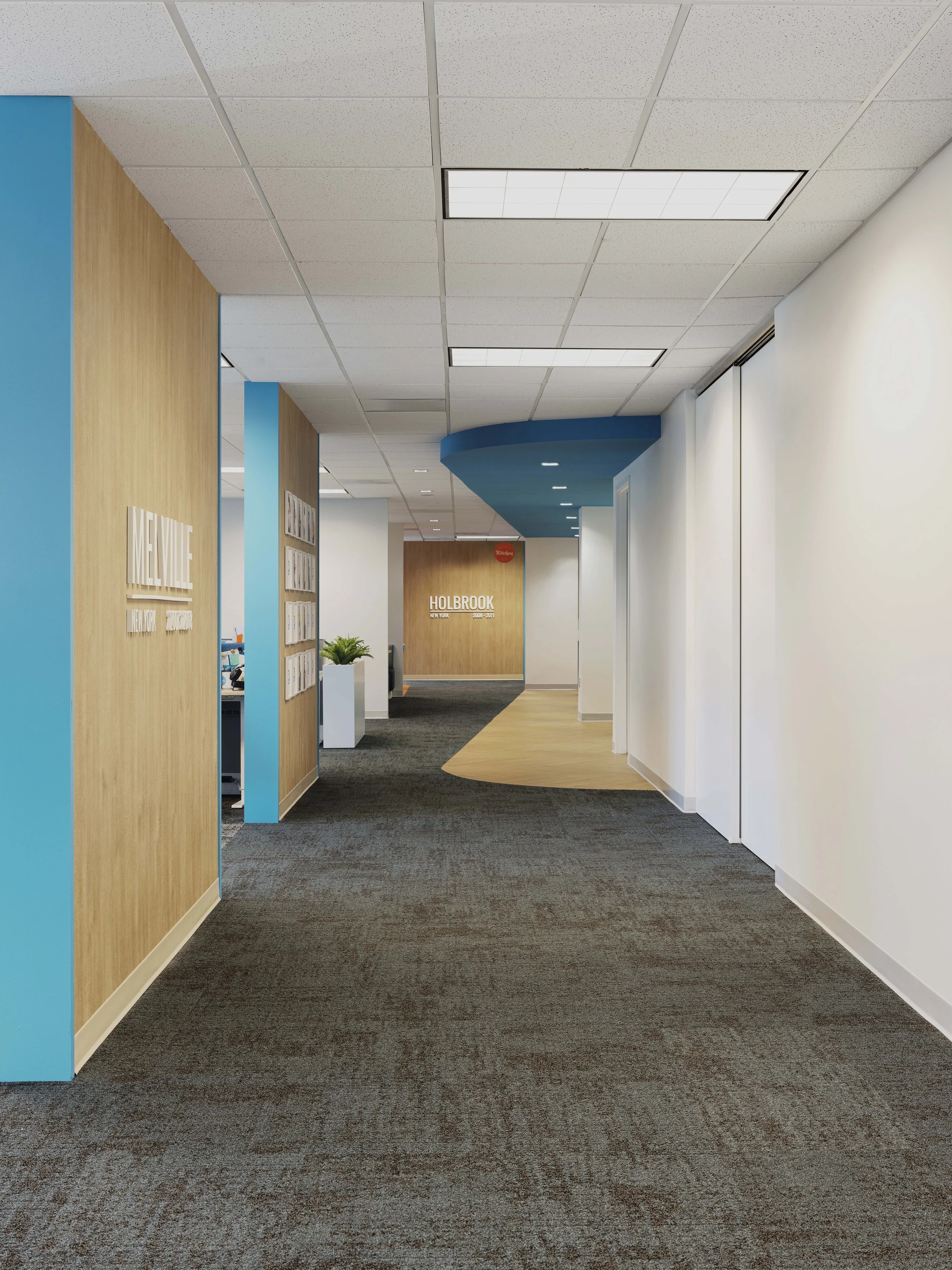 Richmond architecture and interior design firm SMBW's design for KCM's office.