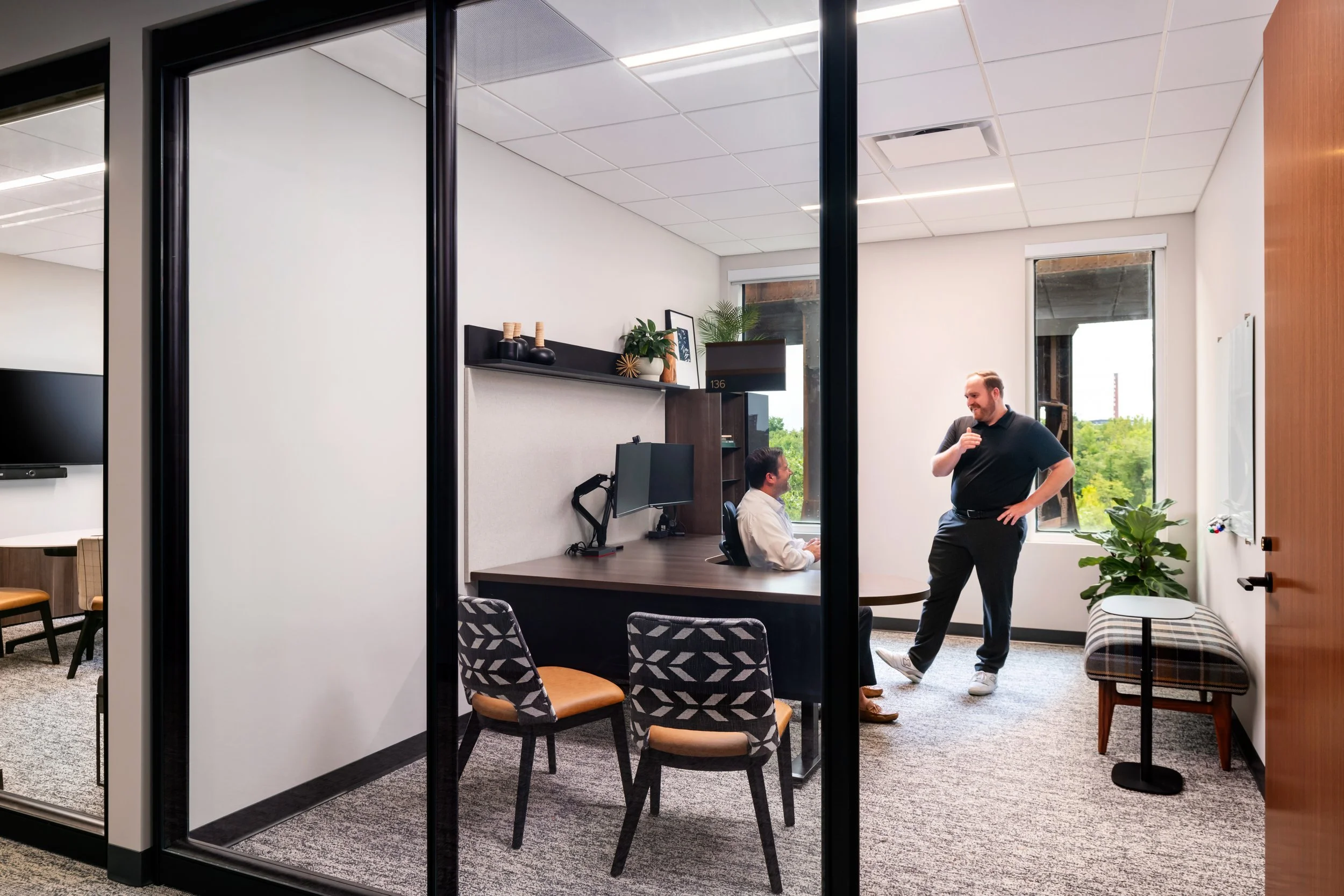 Richmond architecture and interior design firm SMBW's design for an Investment Bank firm.