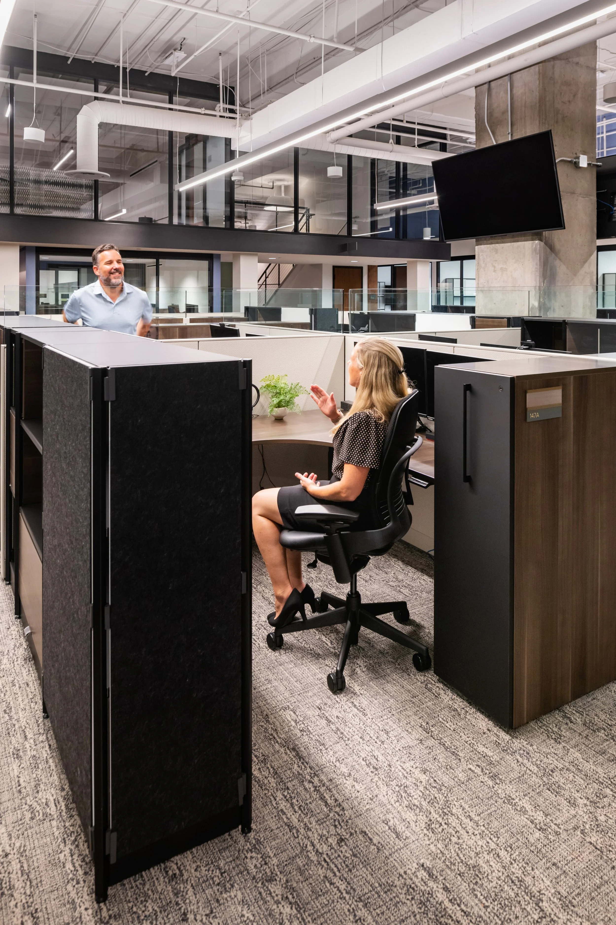 Richmond architecture and interior design firm SMBW's design for an Investment Bank firm.