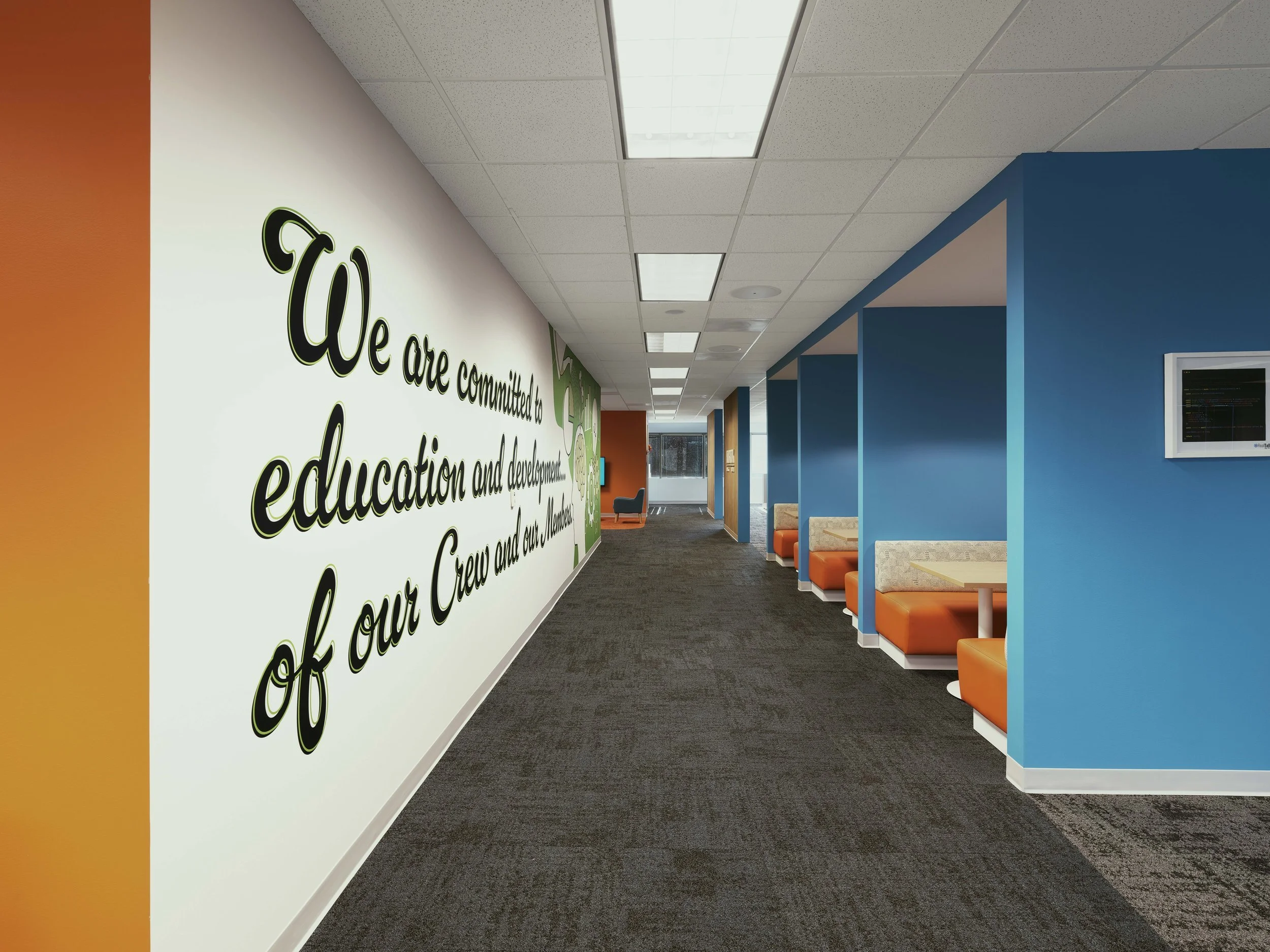 Richmond architecture and interior design firm SMBW's design for KCM's office.