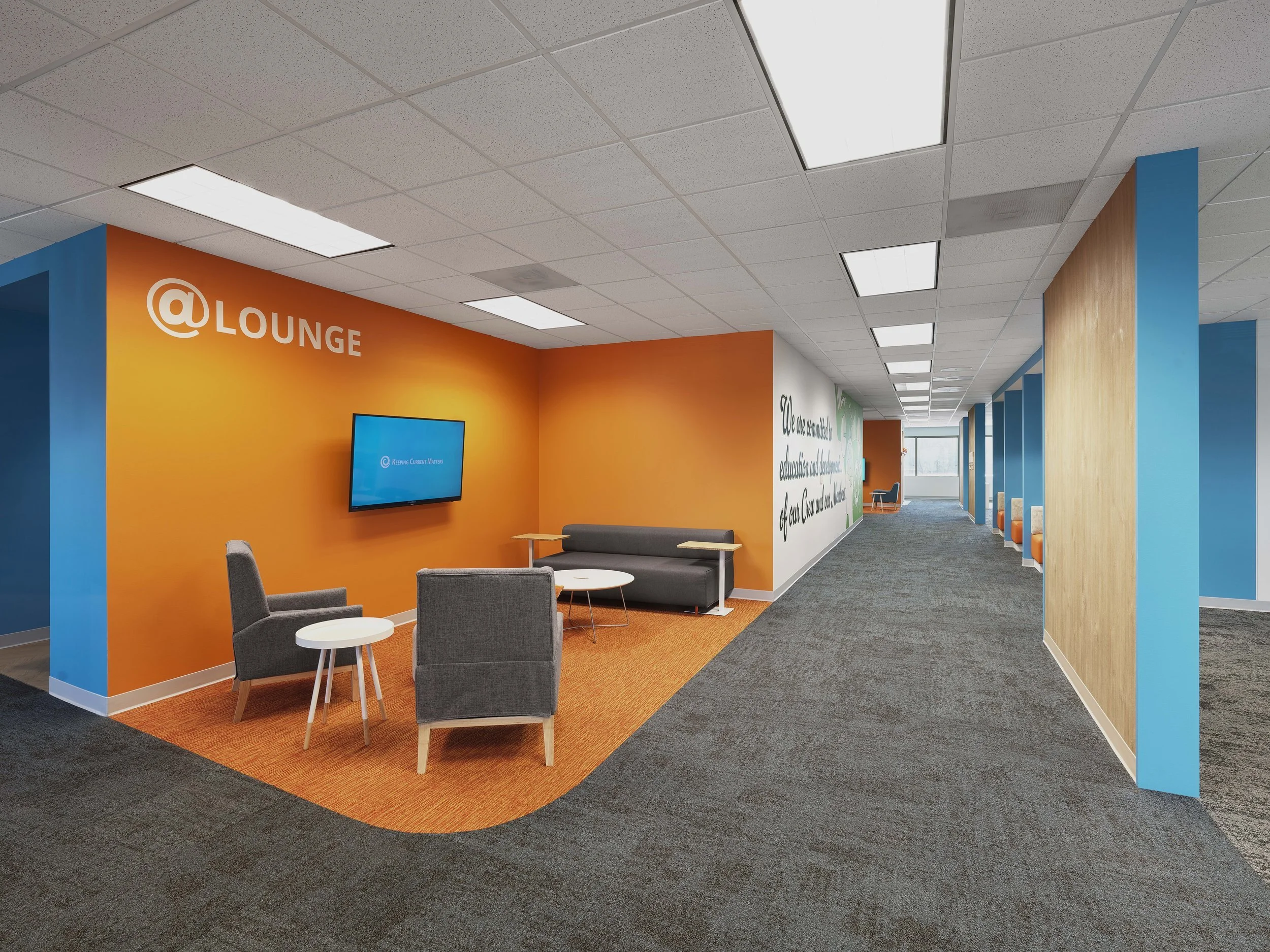 Richmond architecture and interior design firm SMBW's design for KCM's office.