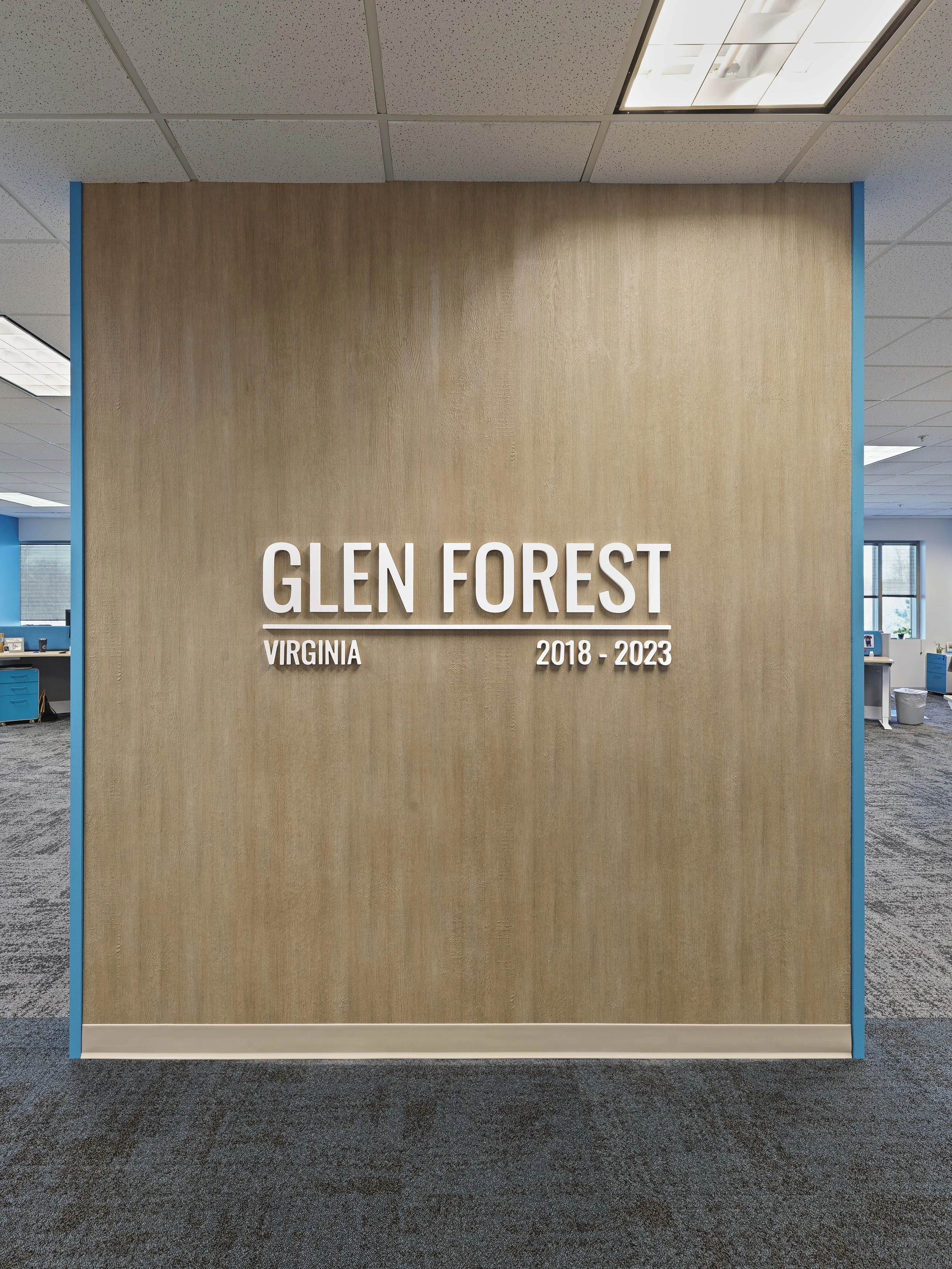 Richmond architecture and interior design firm SMBW's design for KCM's office.