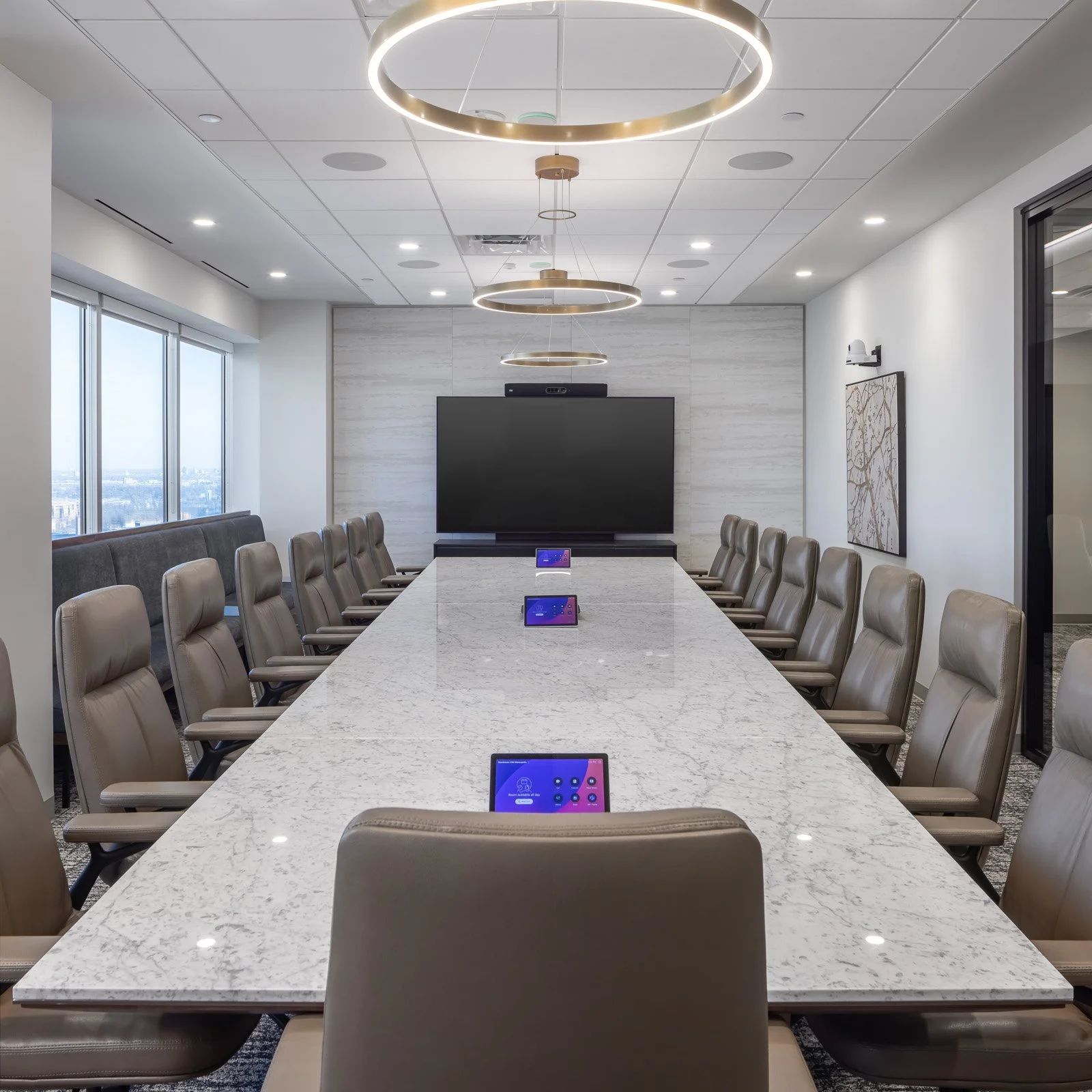 Richmond architecture and interior design firm SMBW's design for an Investment Bank firm.