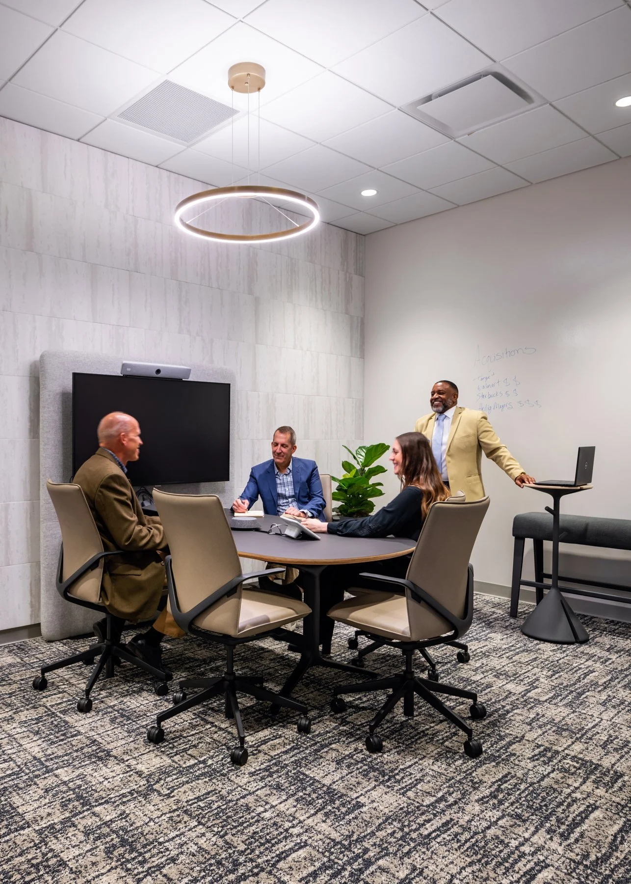 Richmond architecture and interior design firm SMBW's design for an Investment Bank firm.
