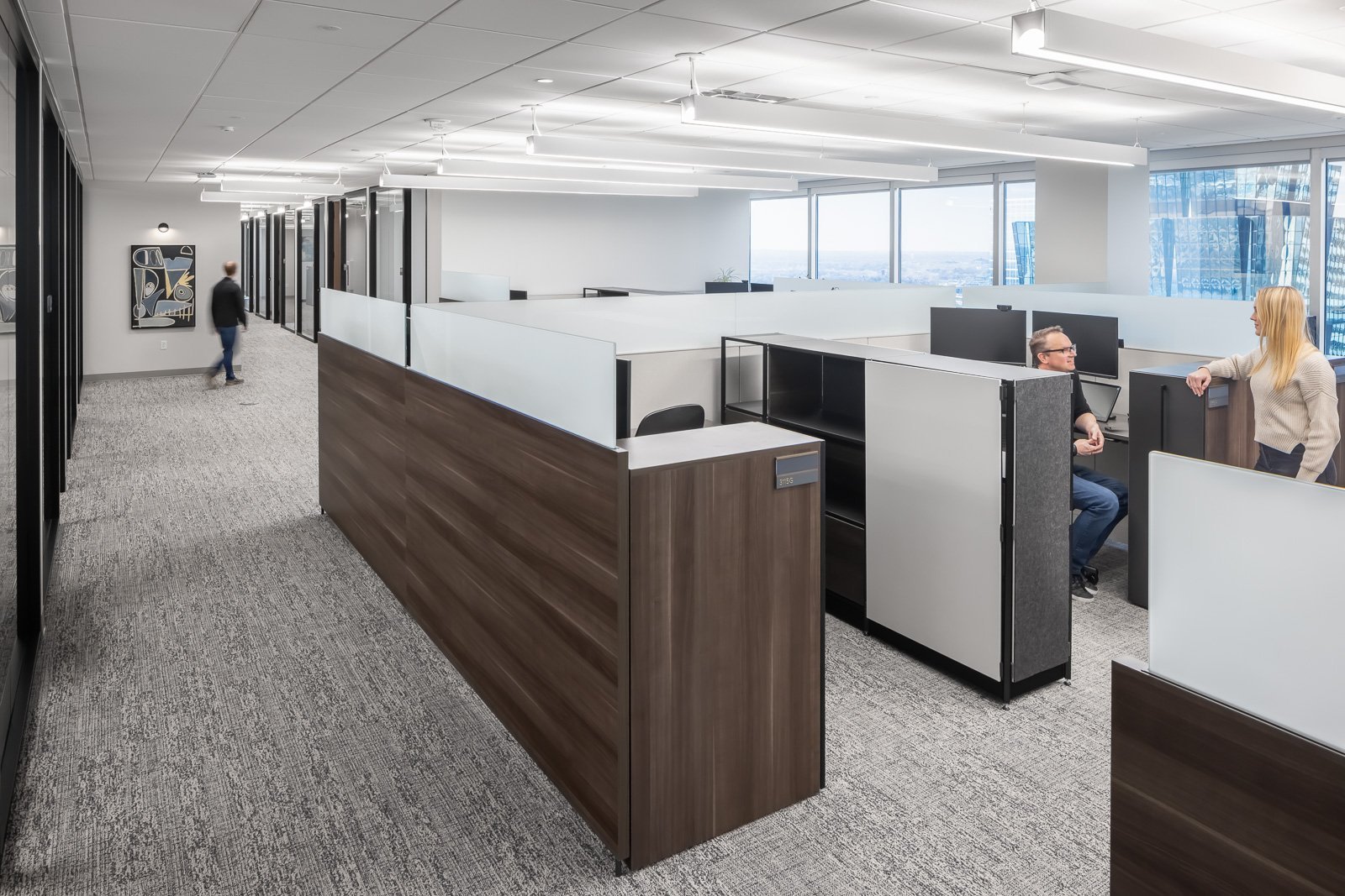 Richmond architecture and interior design firm SMBW's design for an Investment Bank firm.