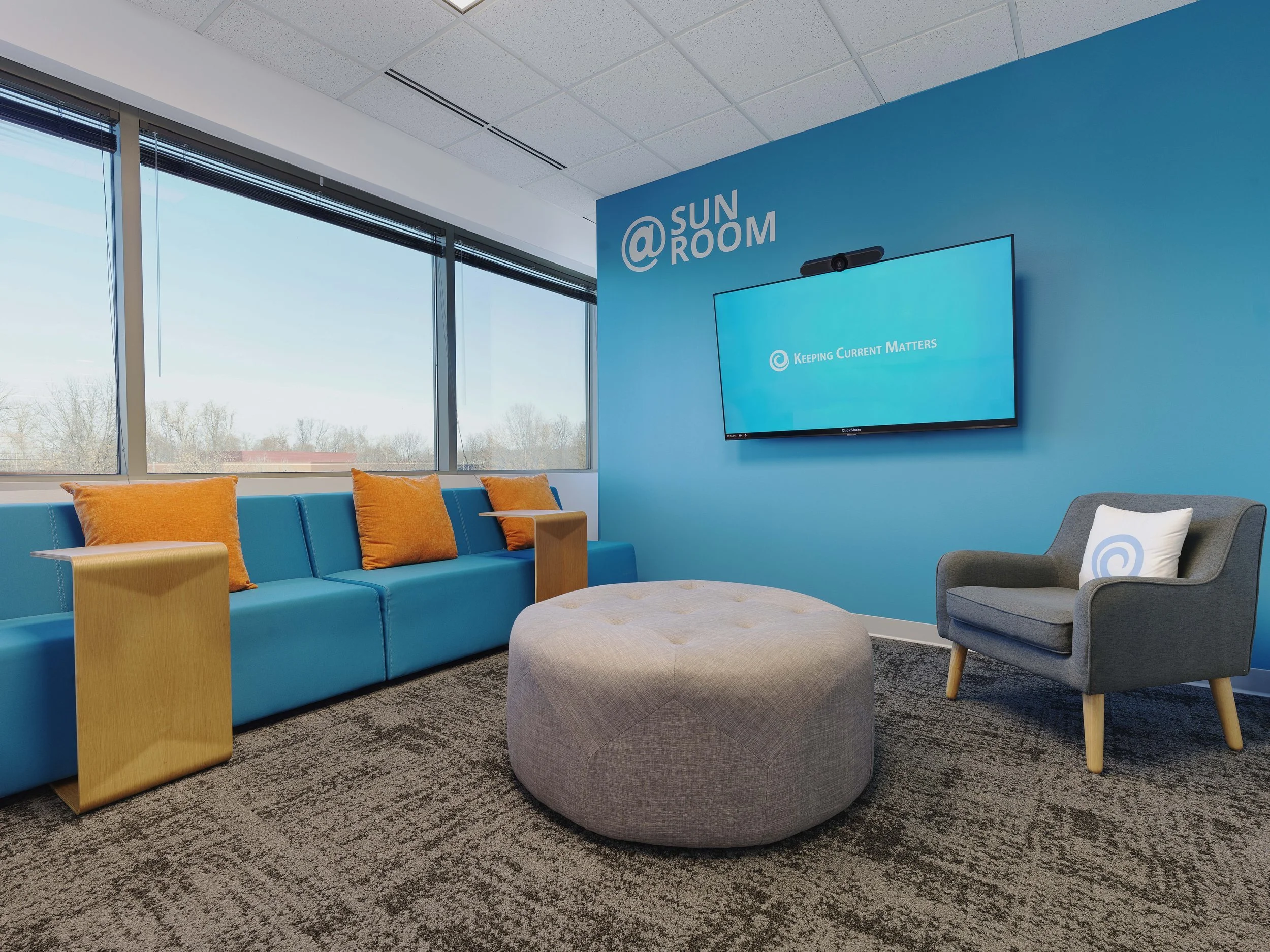 Richmond architecture and interior design firm SMBW's design for KCM's office.