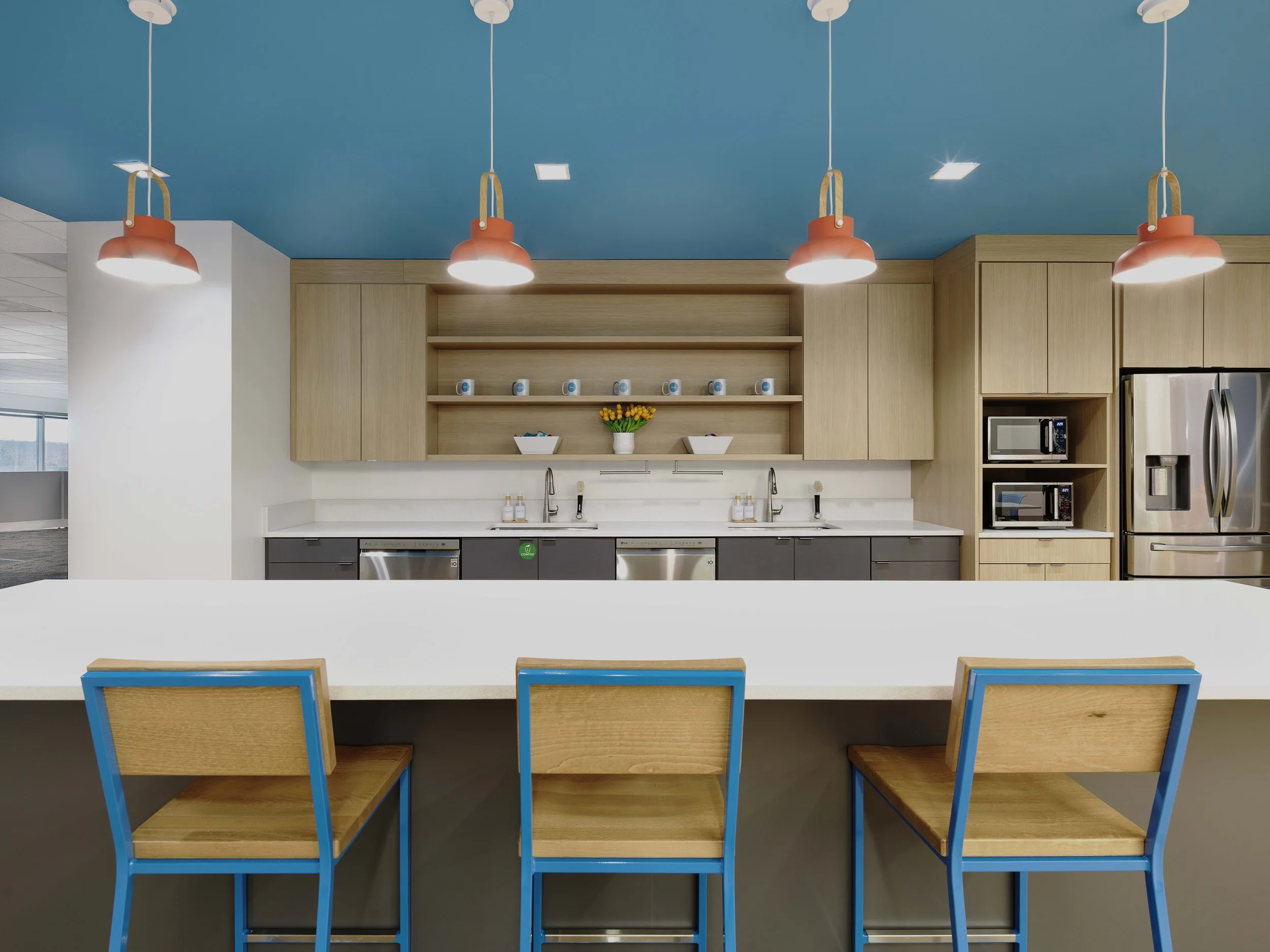 Richmond architecture and interior design firm SMBW's design for KCM's office.