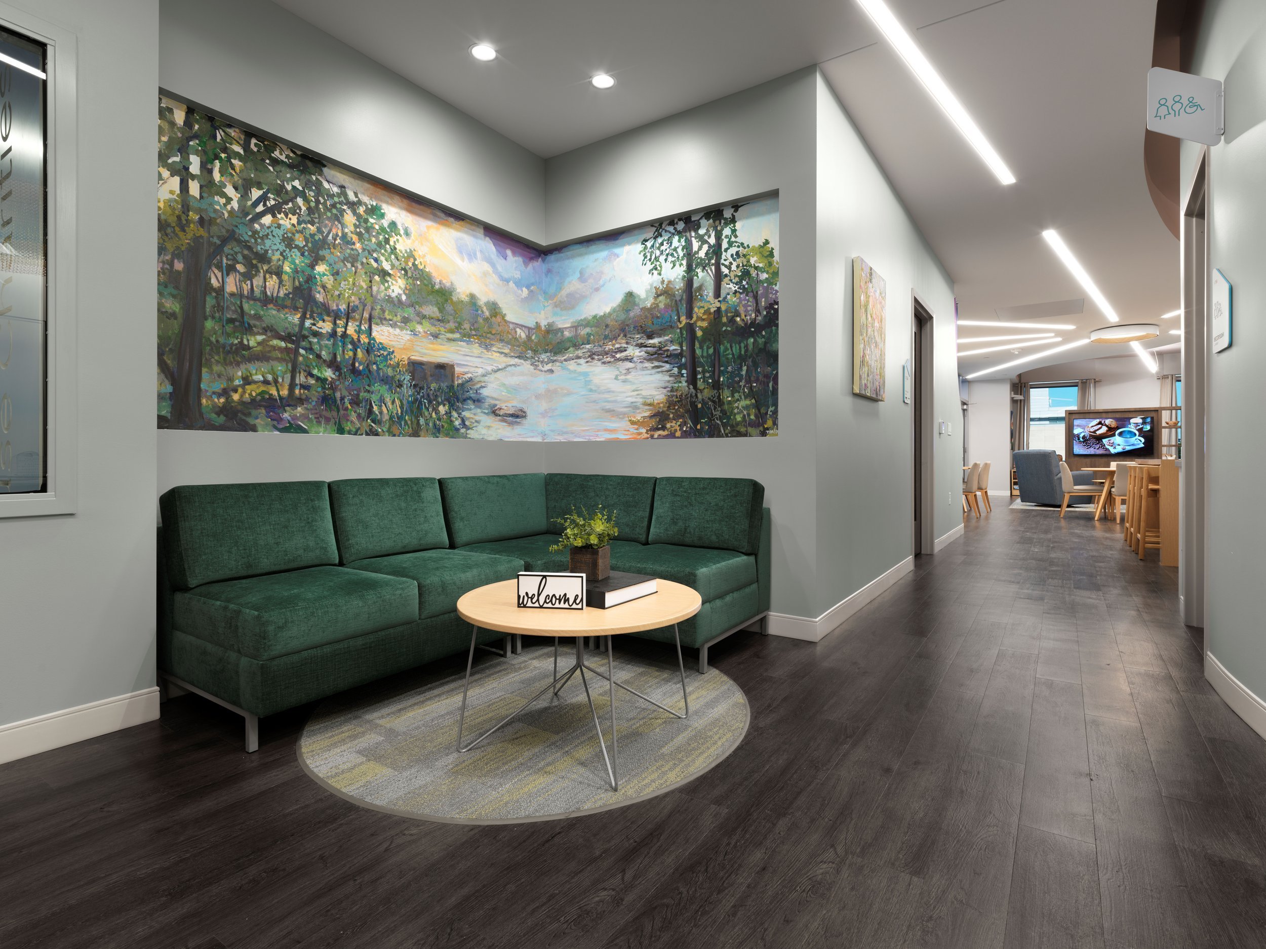 Richmond architecture and interior design firm SMBW's design for Ronald McDonald House Charities of Richmond's In-Hospital Suite